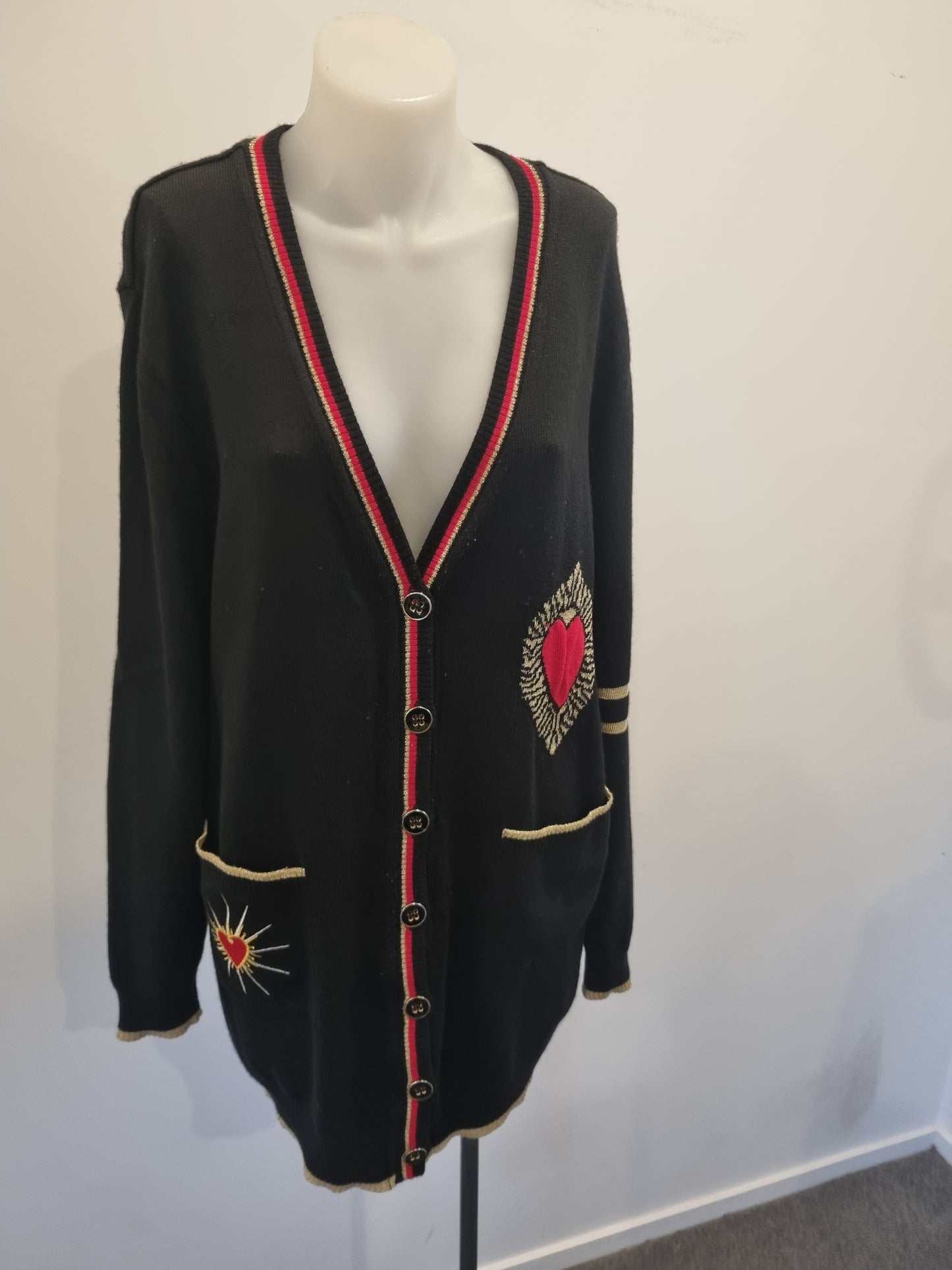 Paula Ryan Merino Cardigan - Size L