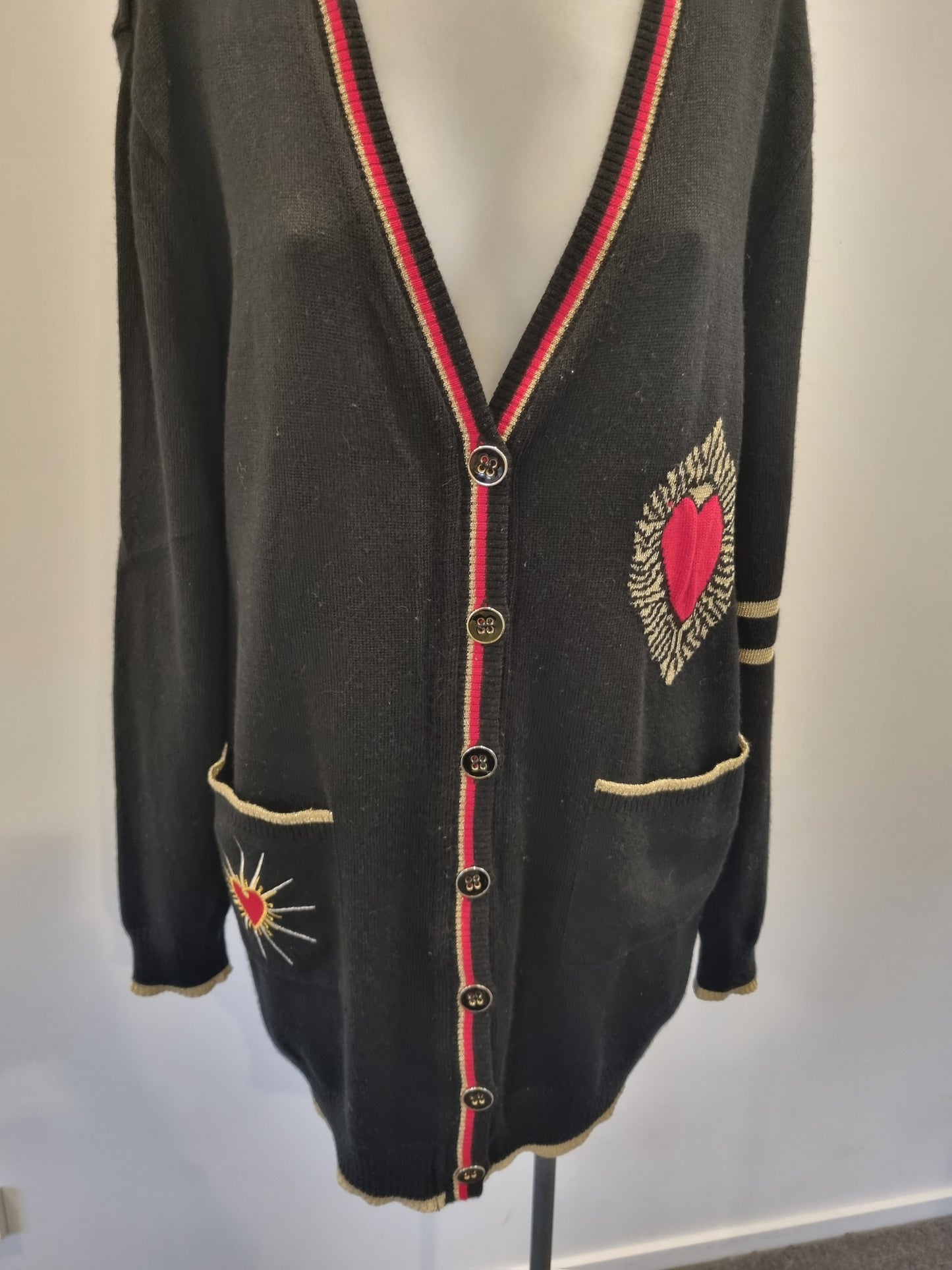 Paula Ryan Merino Cardigan - Size L