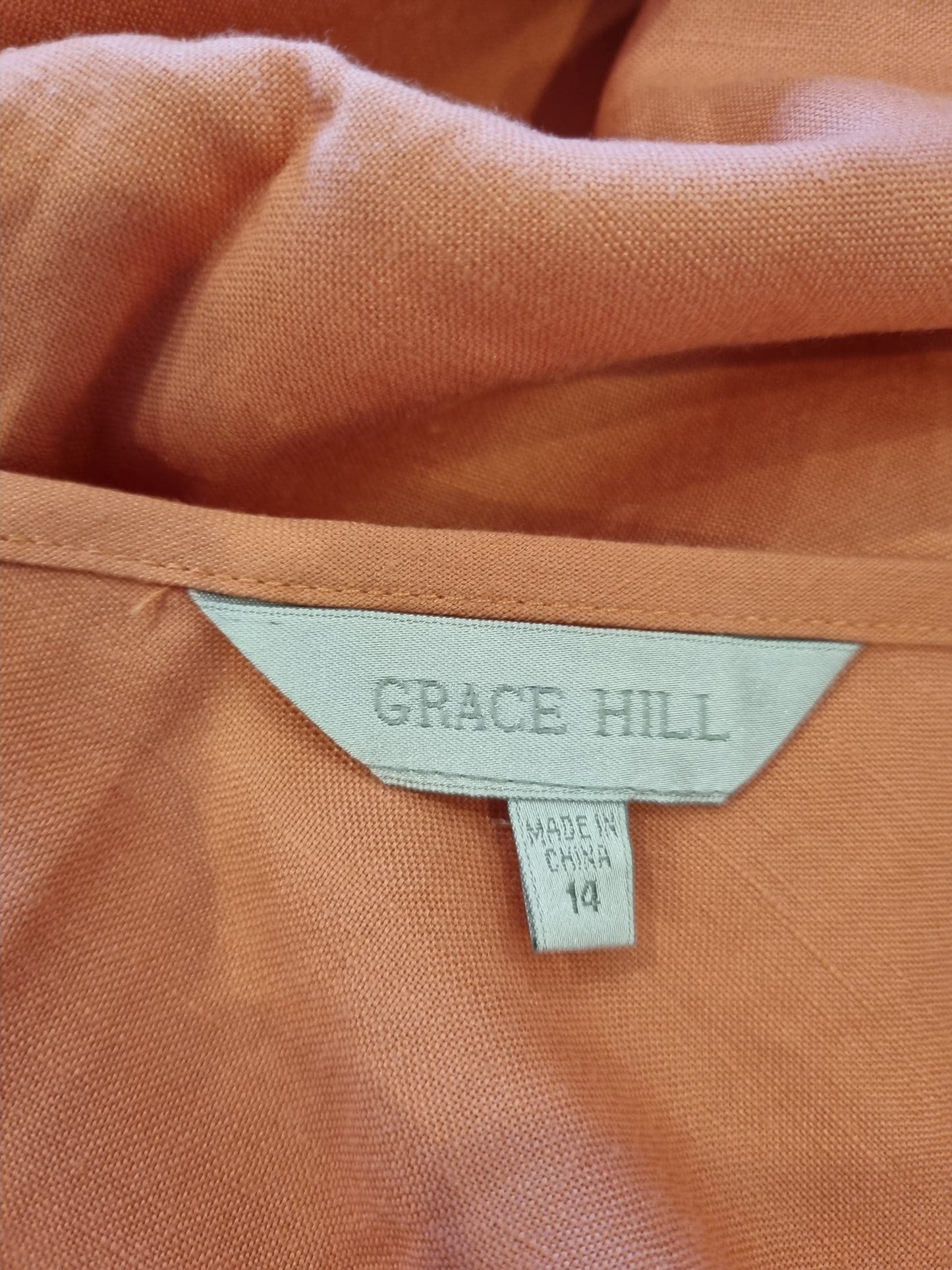 Grace Hill Linen Blend Dress - Size 14