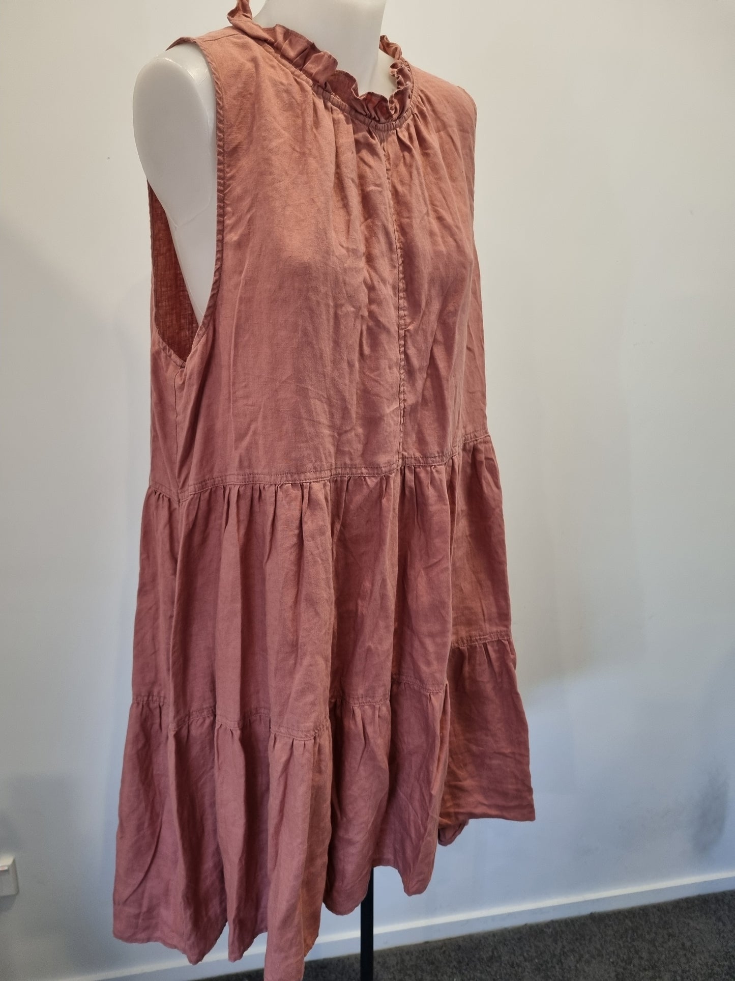 Zest Linen Dress - Size 18