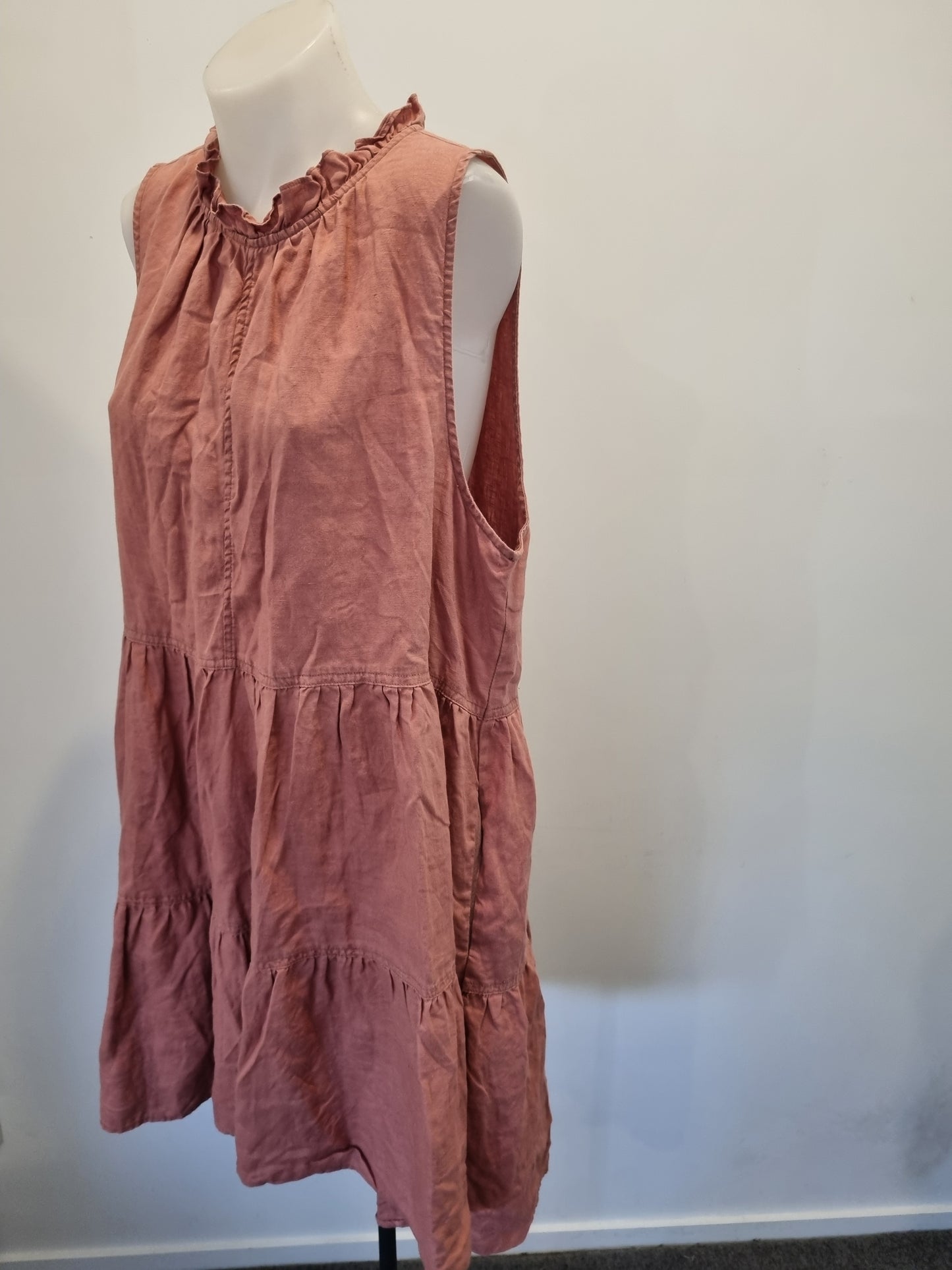 Zest Linen Dress - Size 18