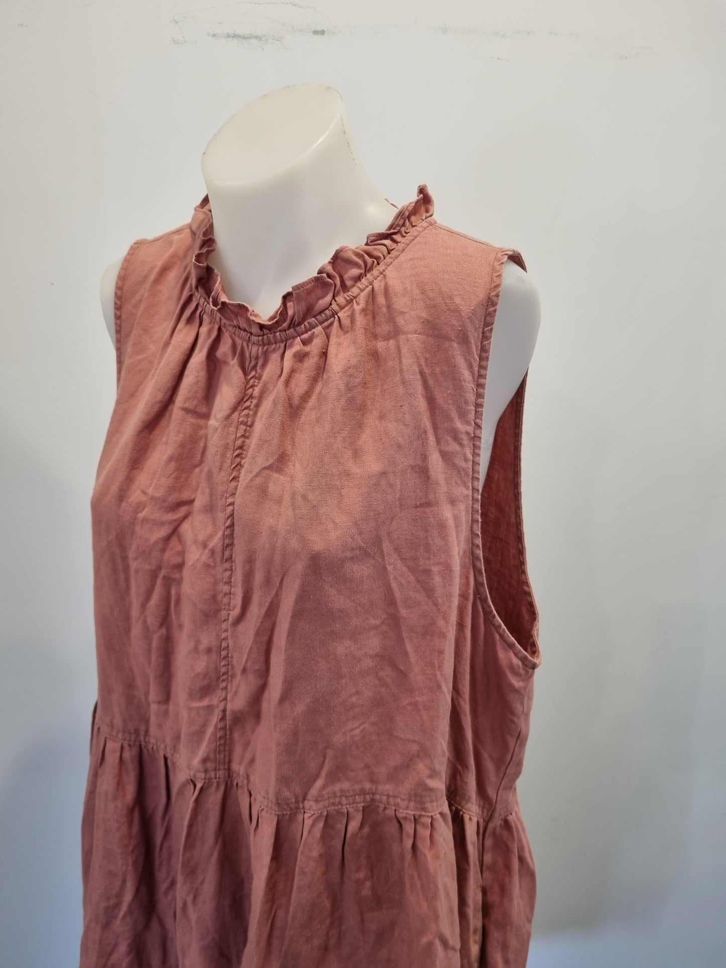 Zest Linen Dress - Size 18