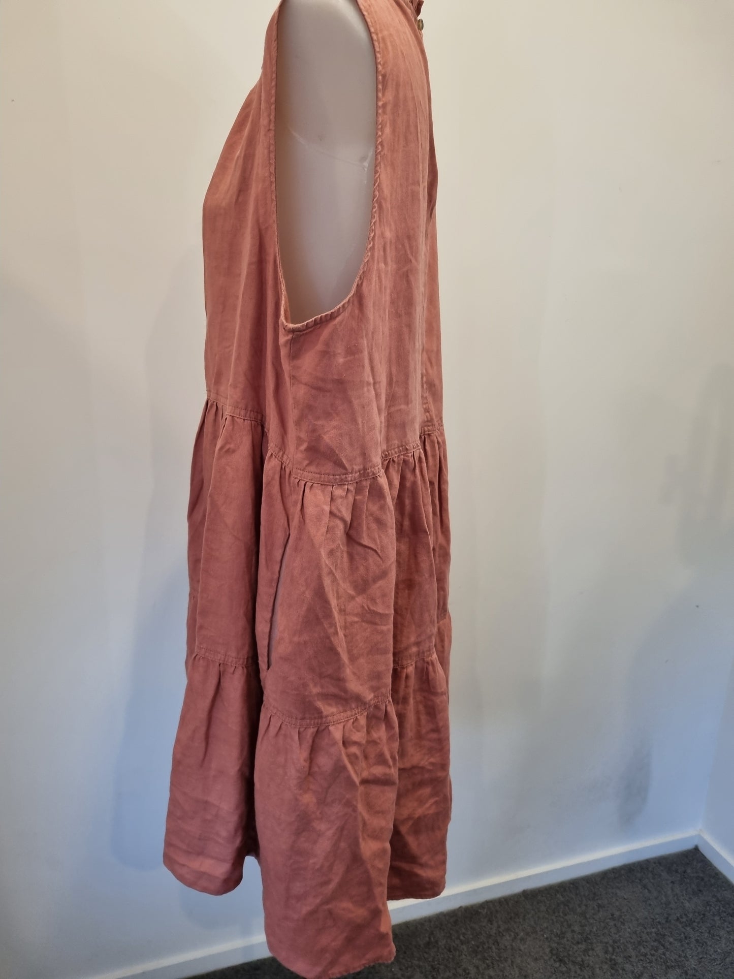 Zest Linen Dress - Size 18