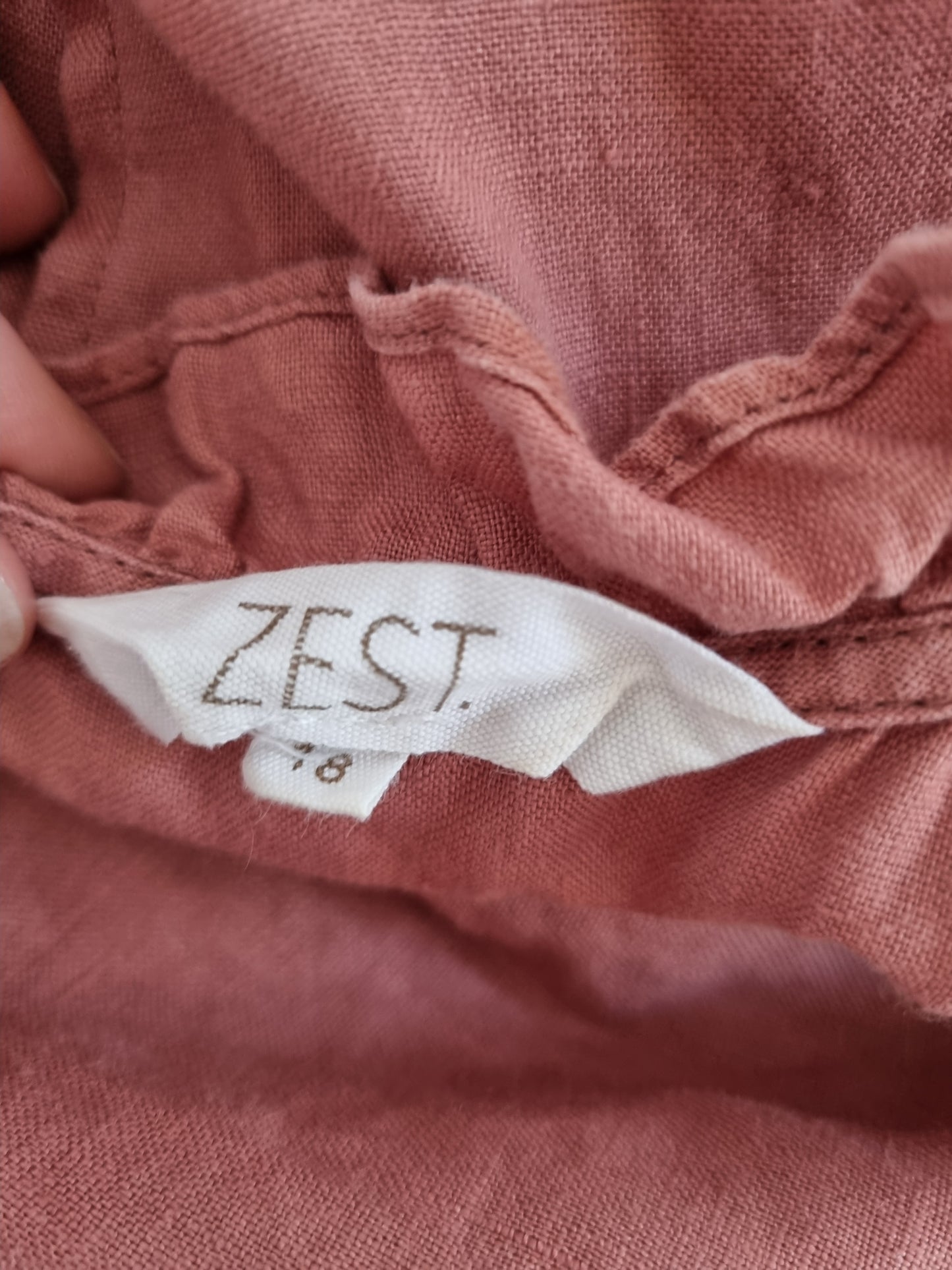 Zest Linen Dress - Size 18