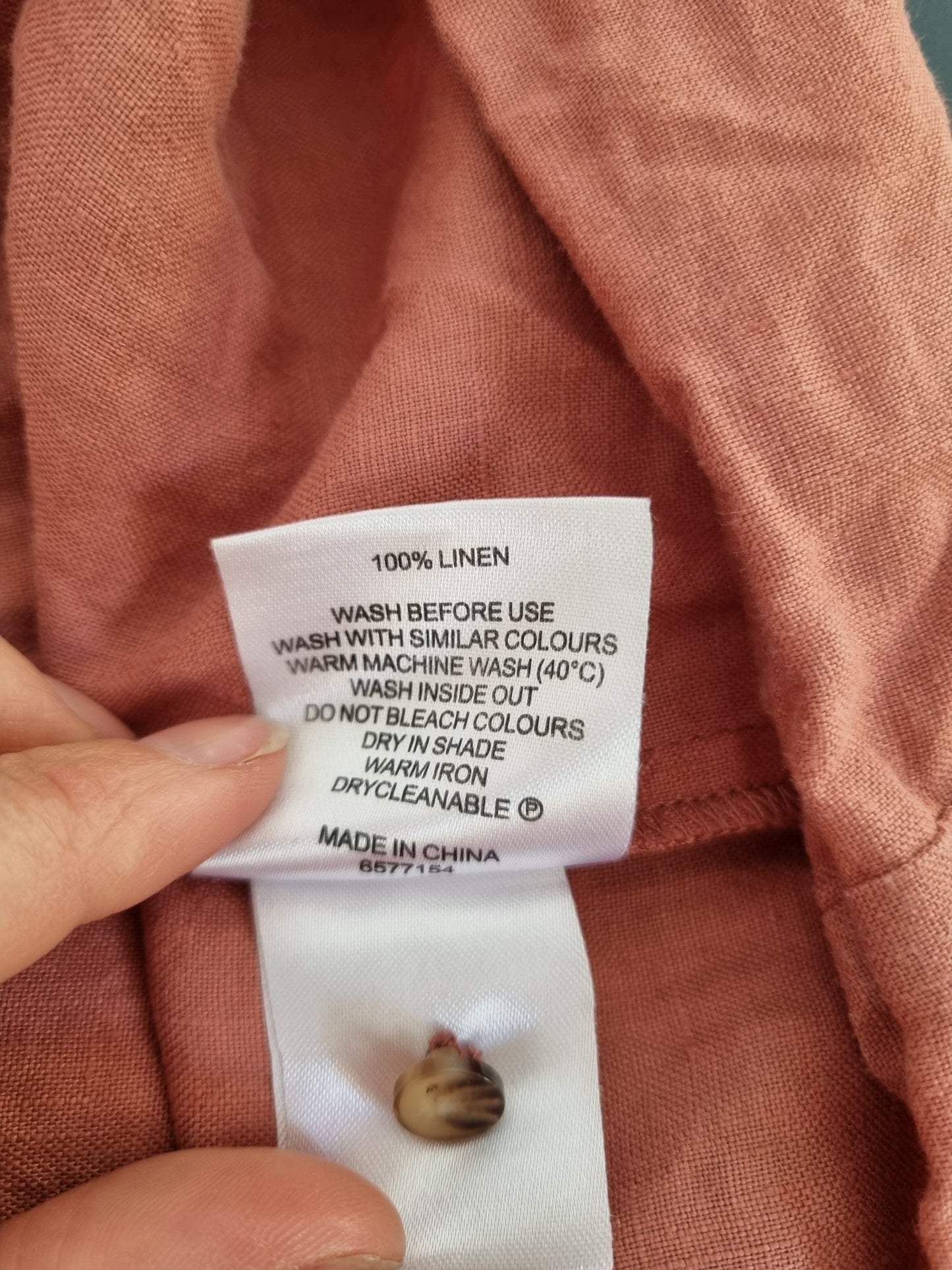 Zest Linen Dress - Size 18