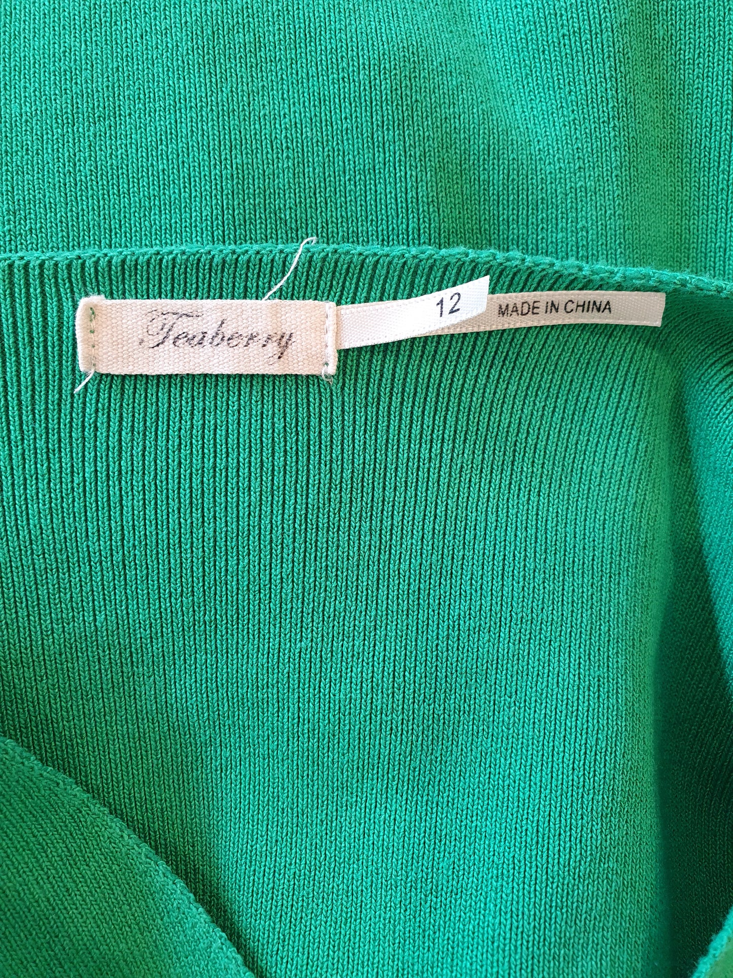 Teaberry Ribbed Top - Size 12
