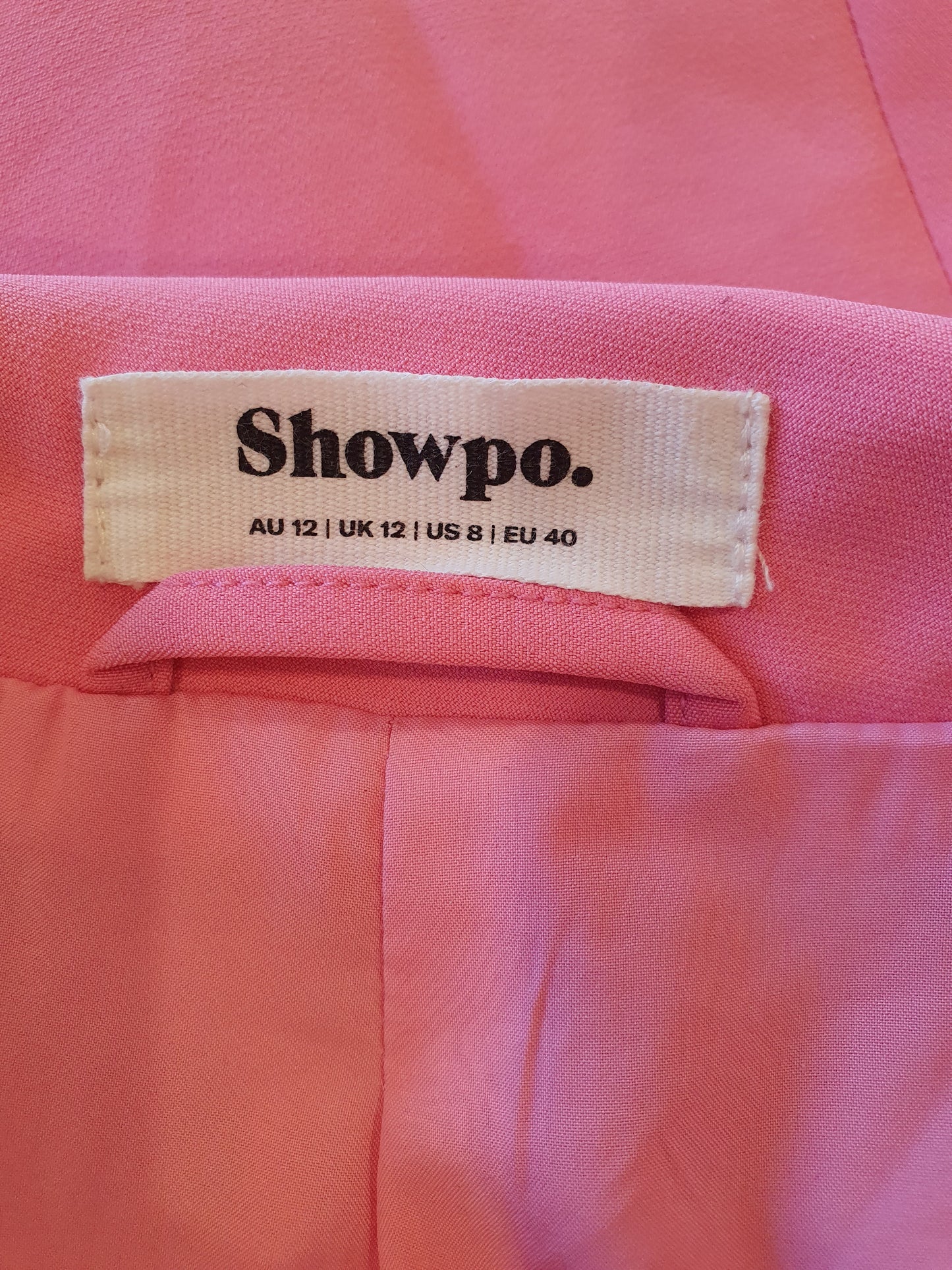 Showpo Pink Blazer - Size 12