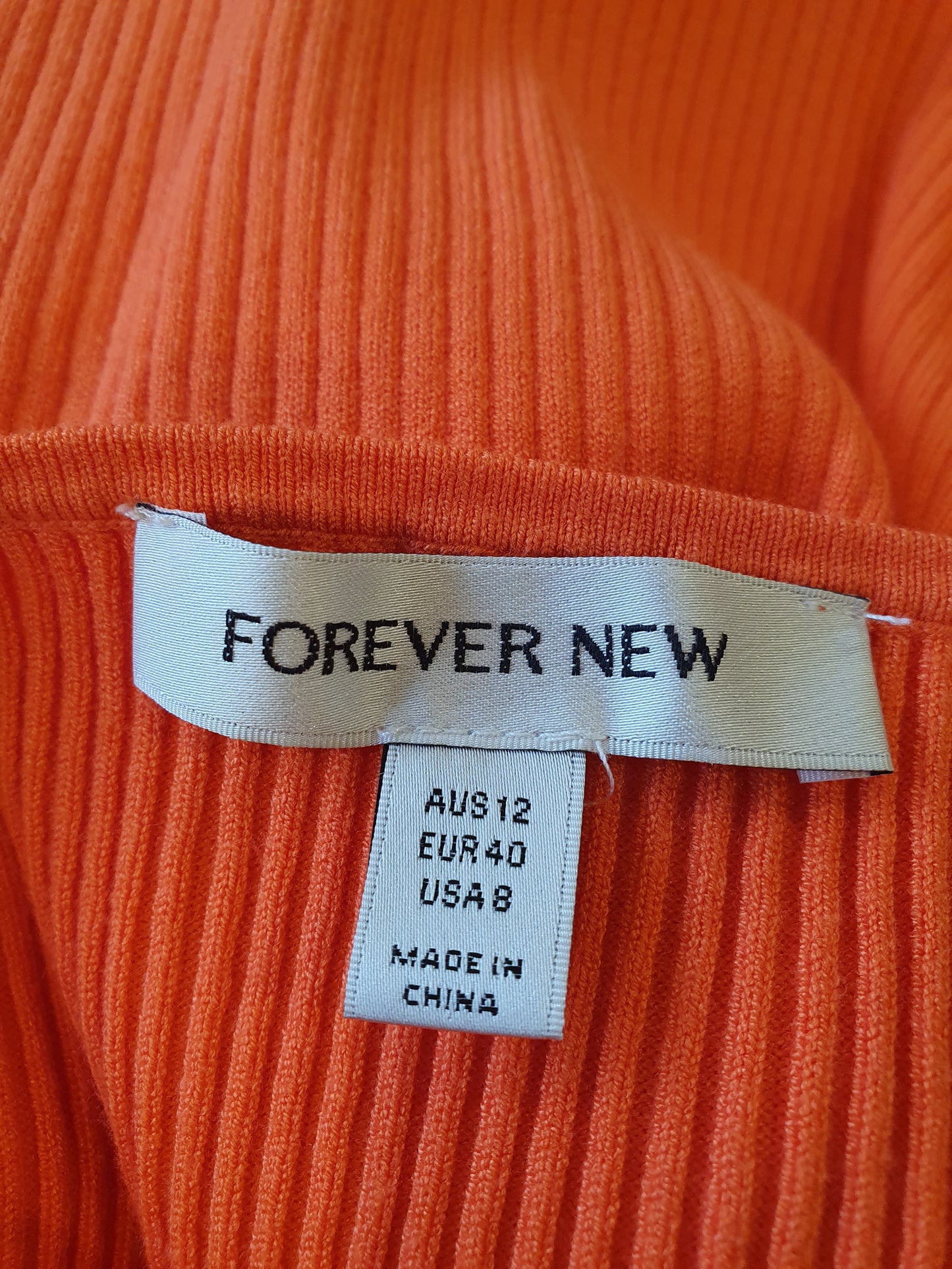 Forever New Ribbed Dress - Size 12