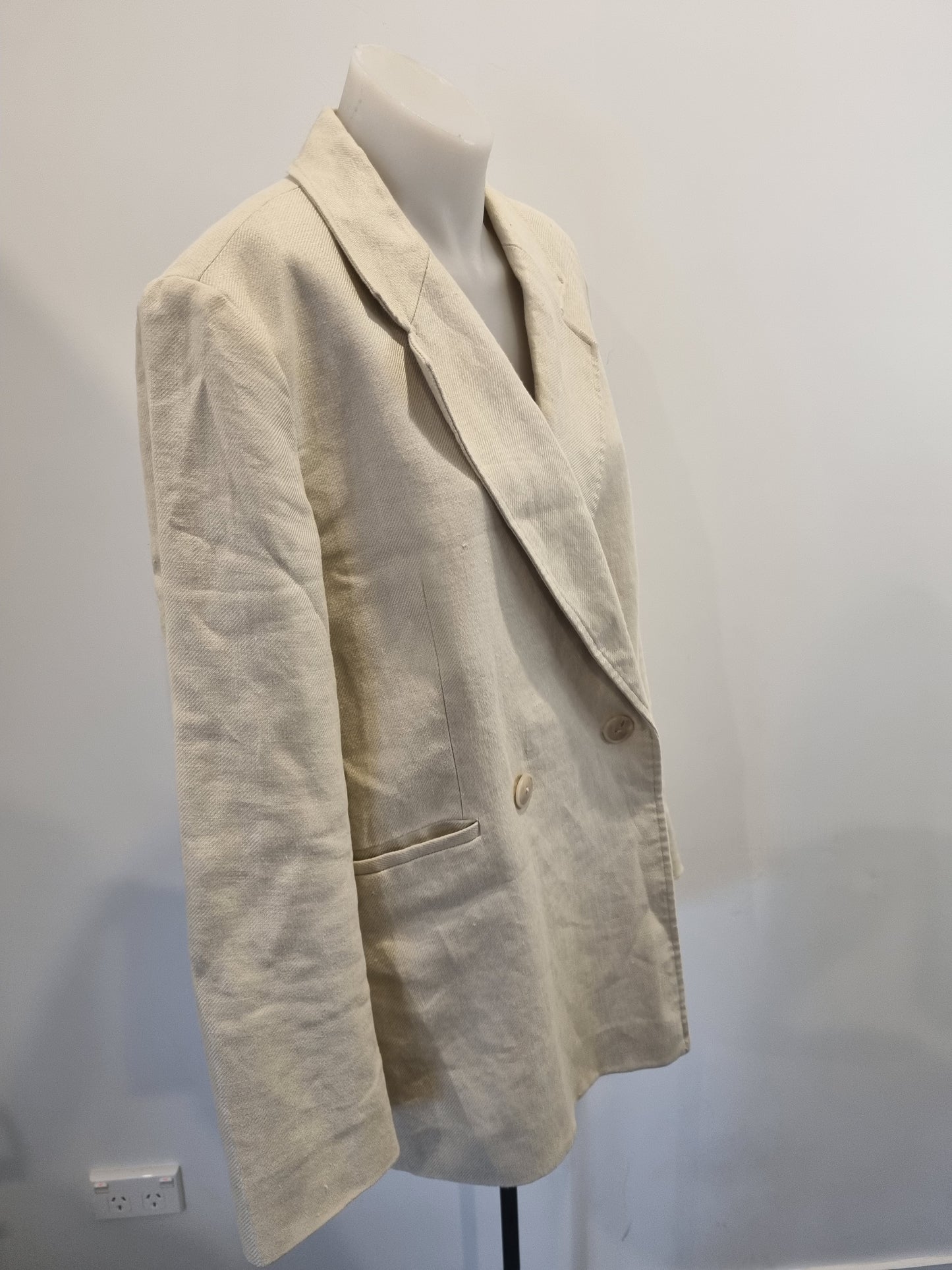 Country Road Linen Blazer - Size 12