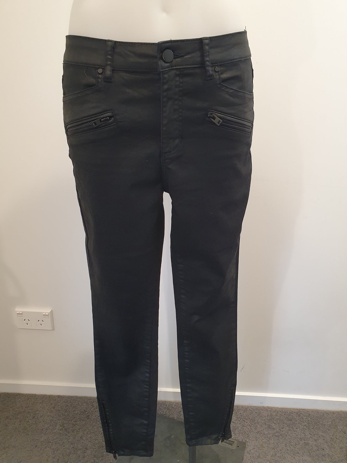 Witchery Coated Jeans - Size 10