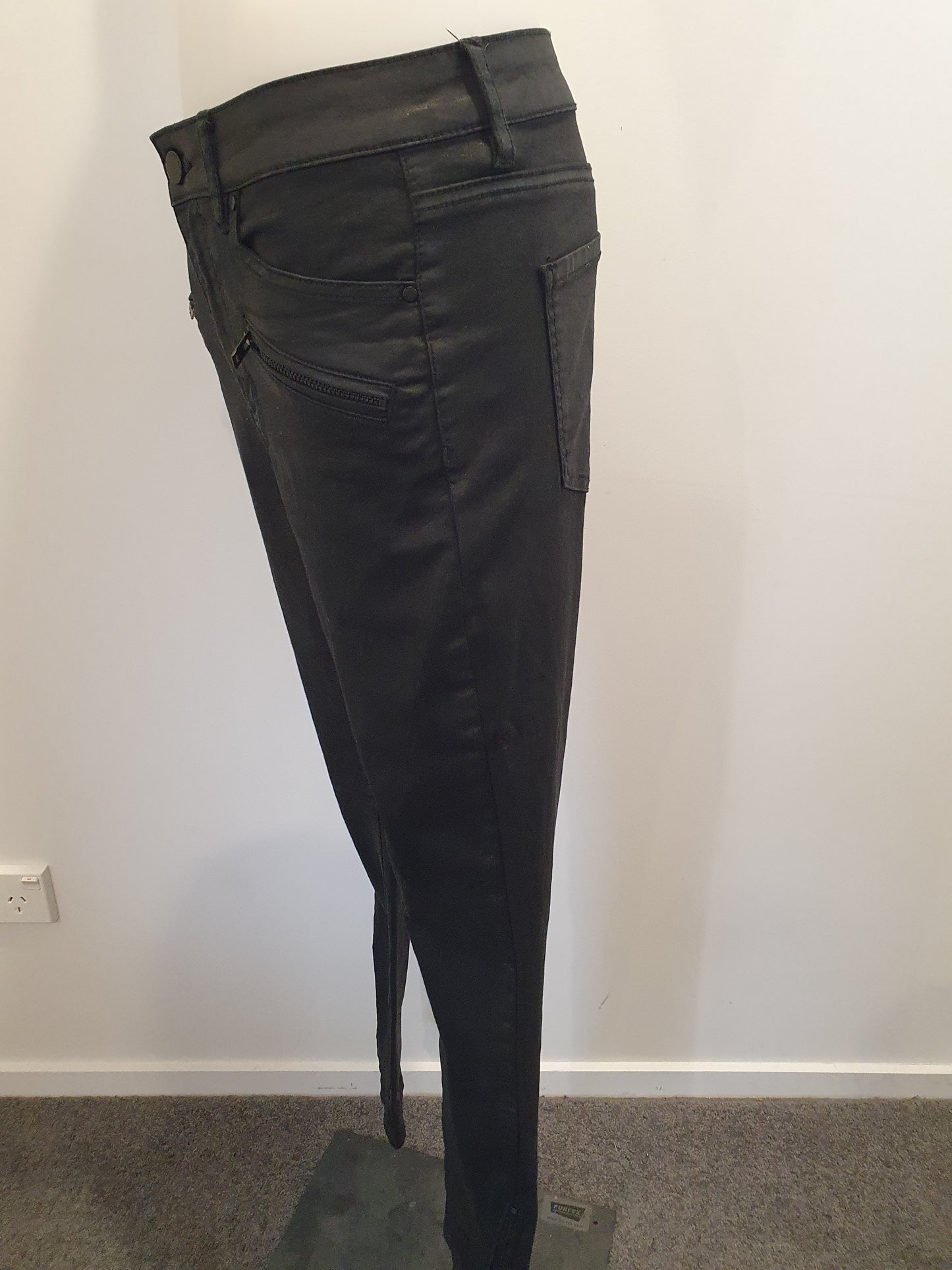 Witchery Coated Jeans - Size 10