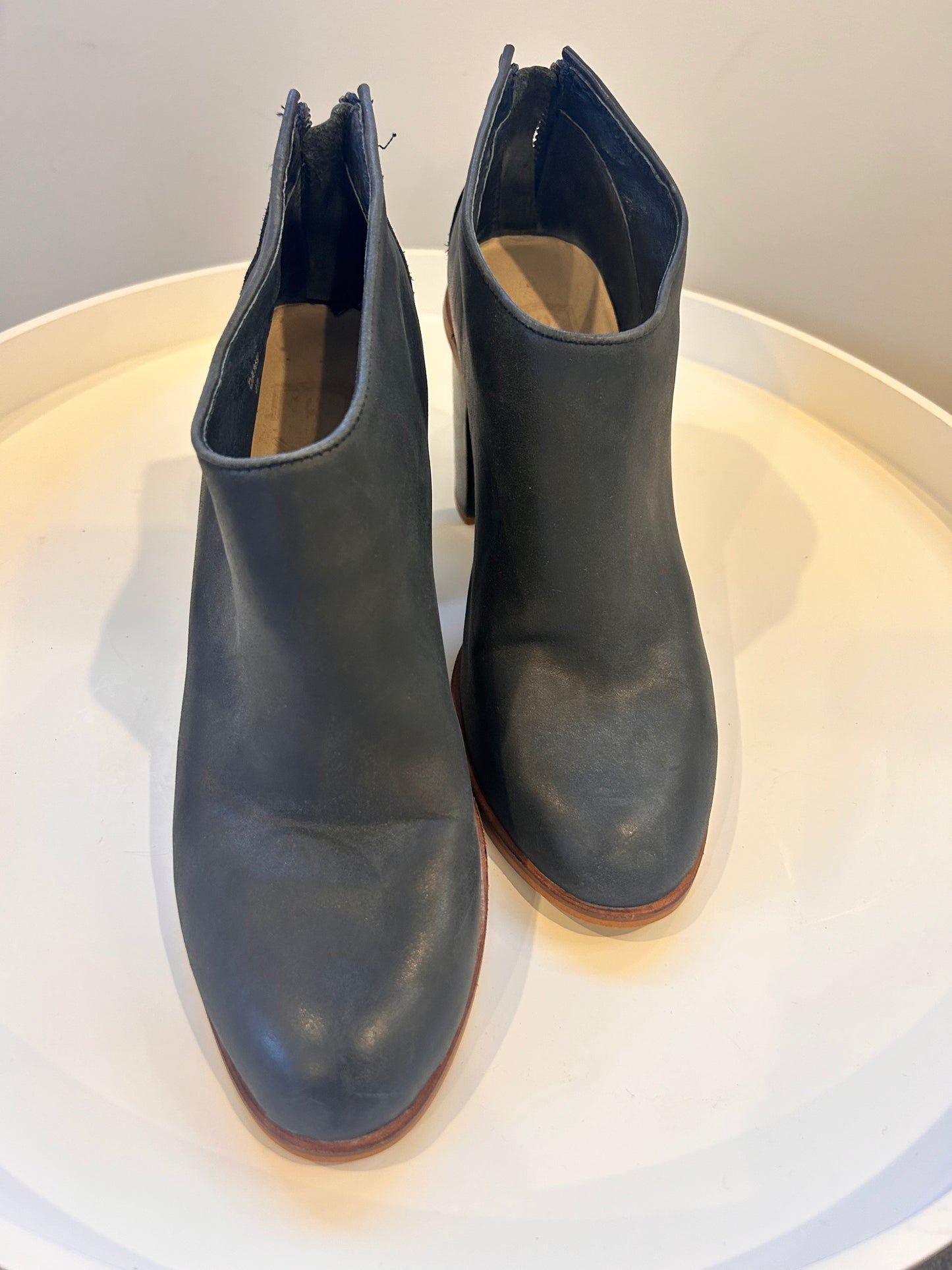 Django & Juliette Navy Ankle Boots - Size 40