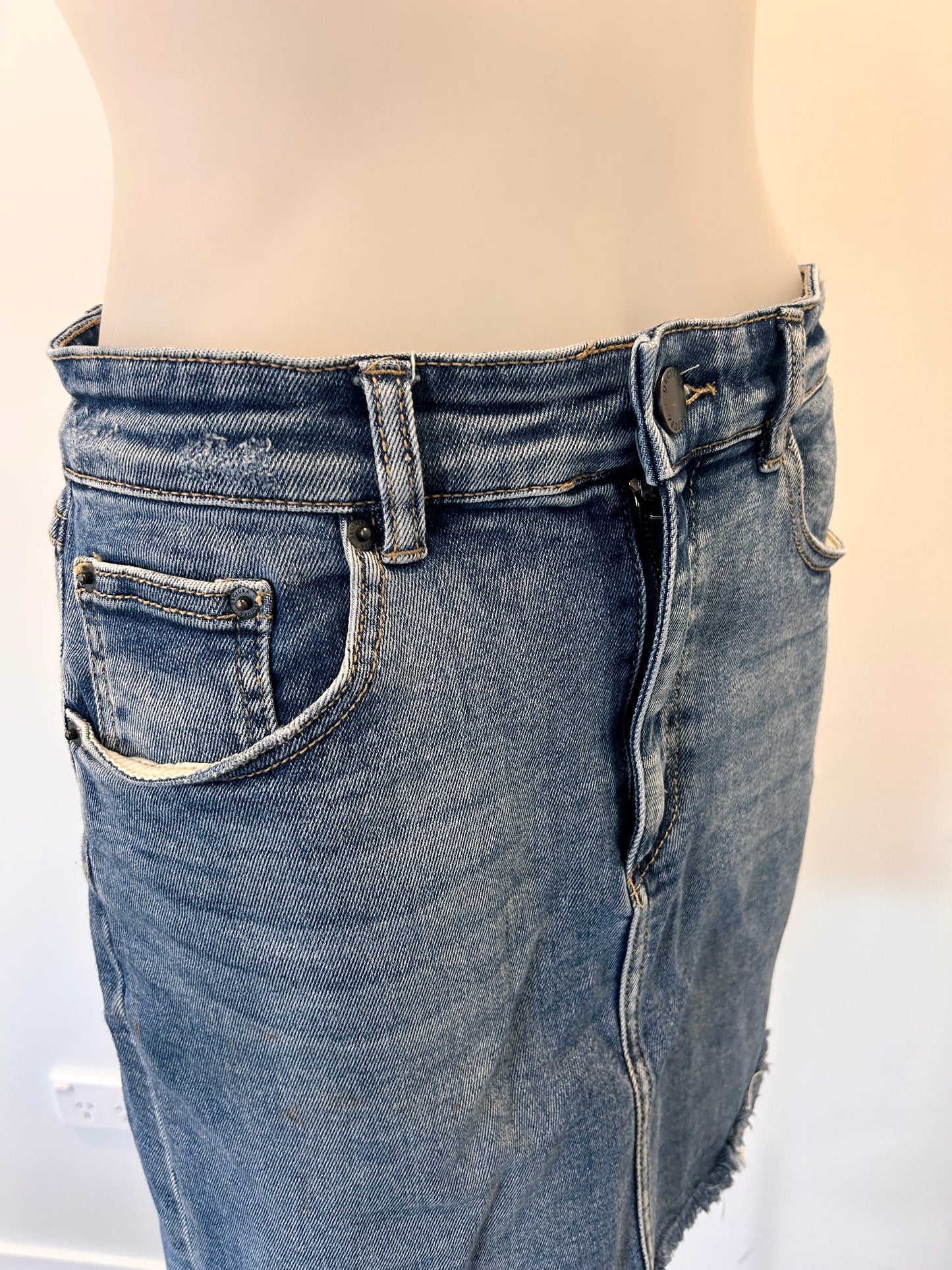 Decjuba Denim Mini Skirt - Size 10