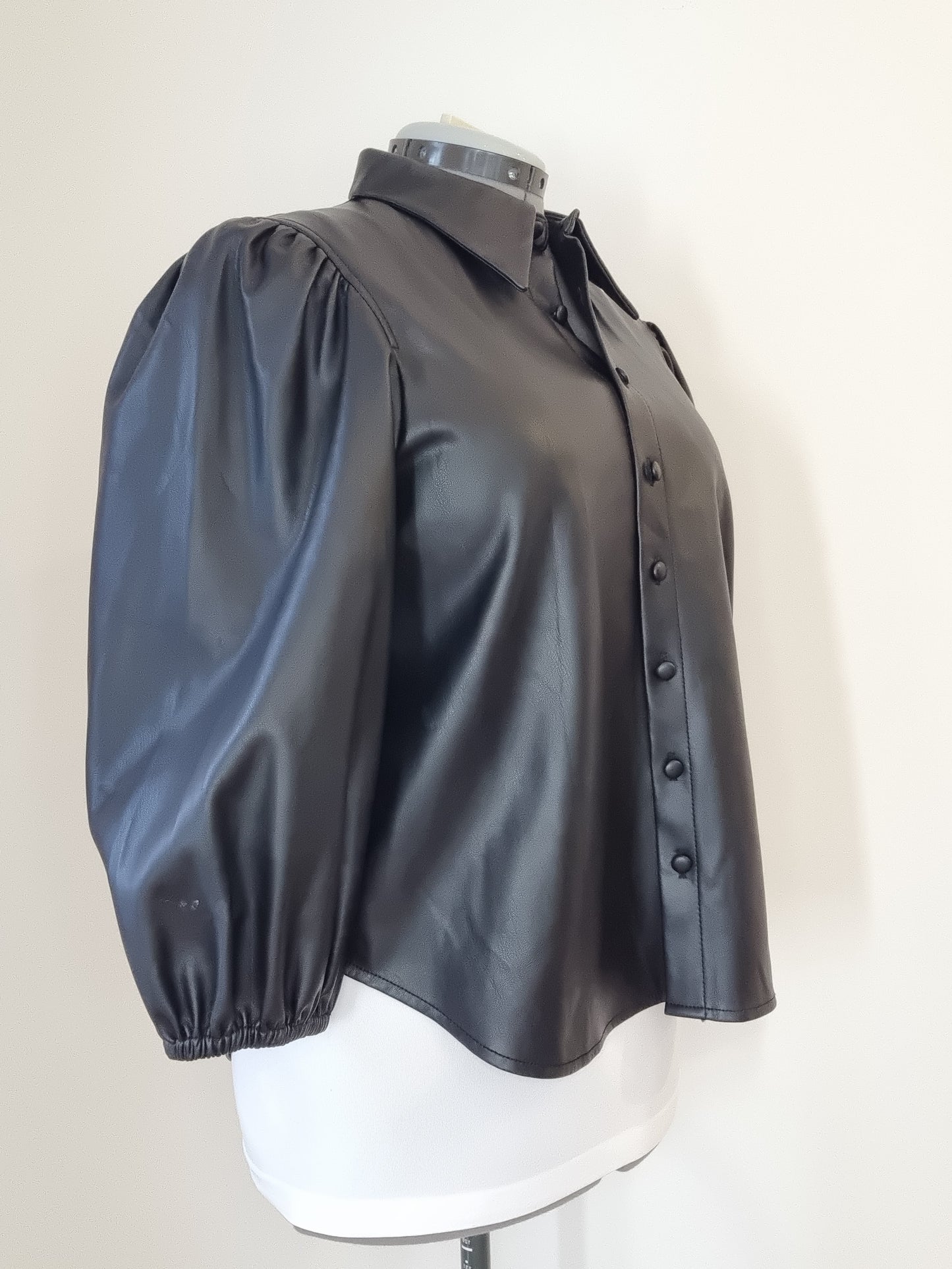 Zara Leather Look shirt - Size L