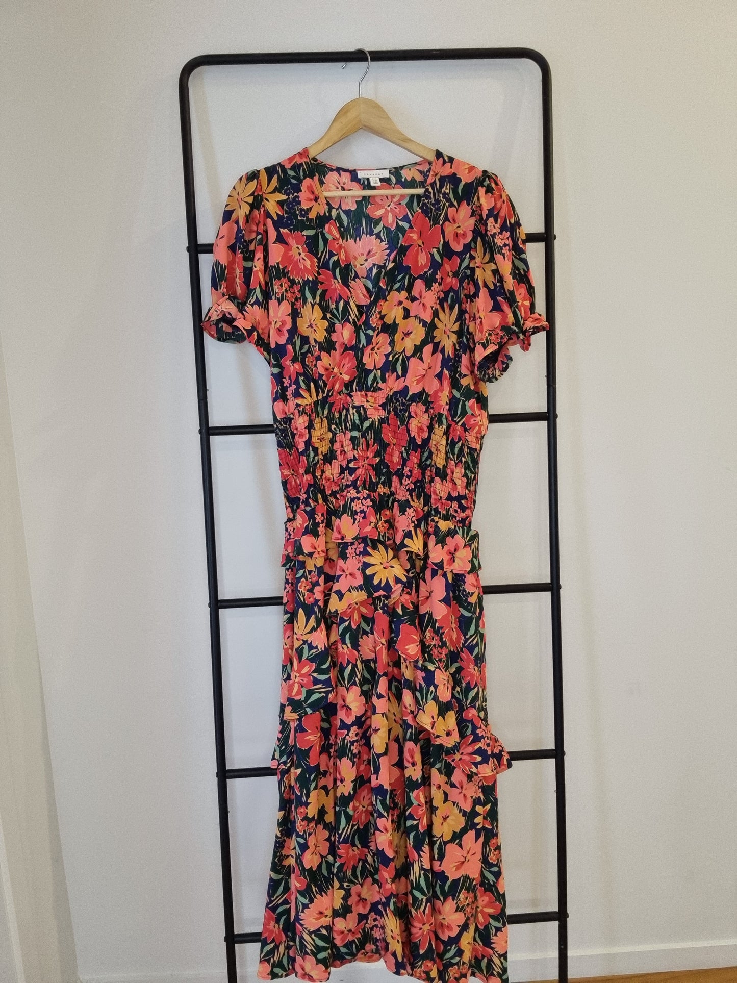 TopShop frilled maxi dress - Size 14