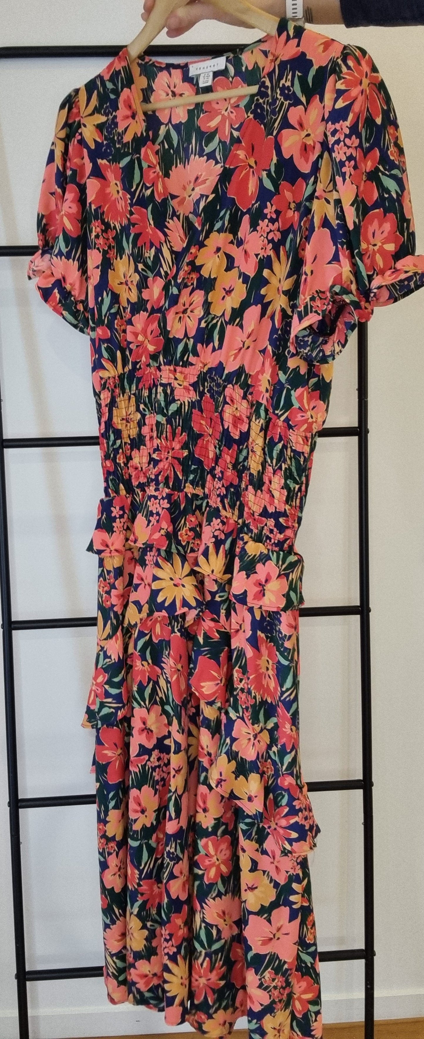 TopShop frilled maxi dress - Size 14