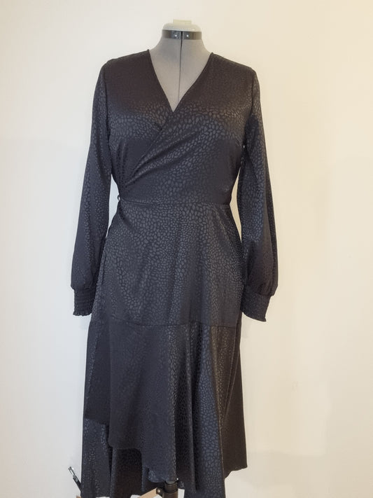 Whistle Elegant Wrap Midi Dress - Size 12