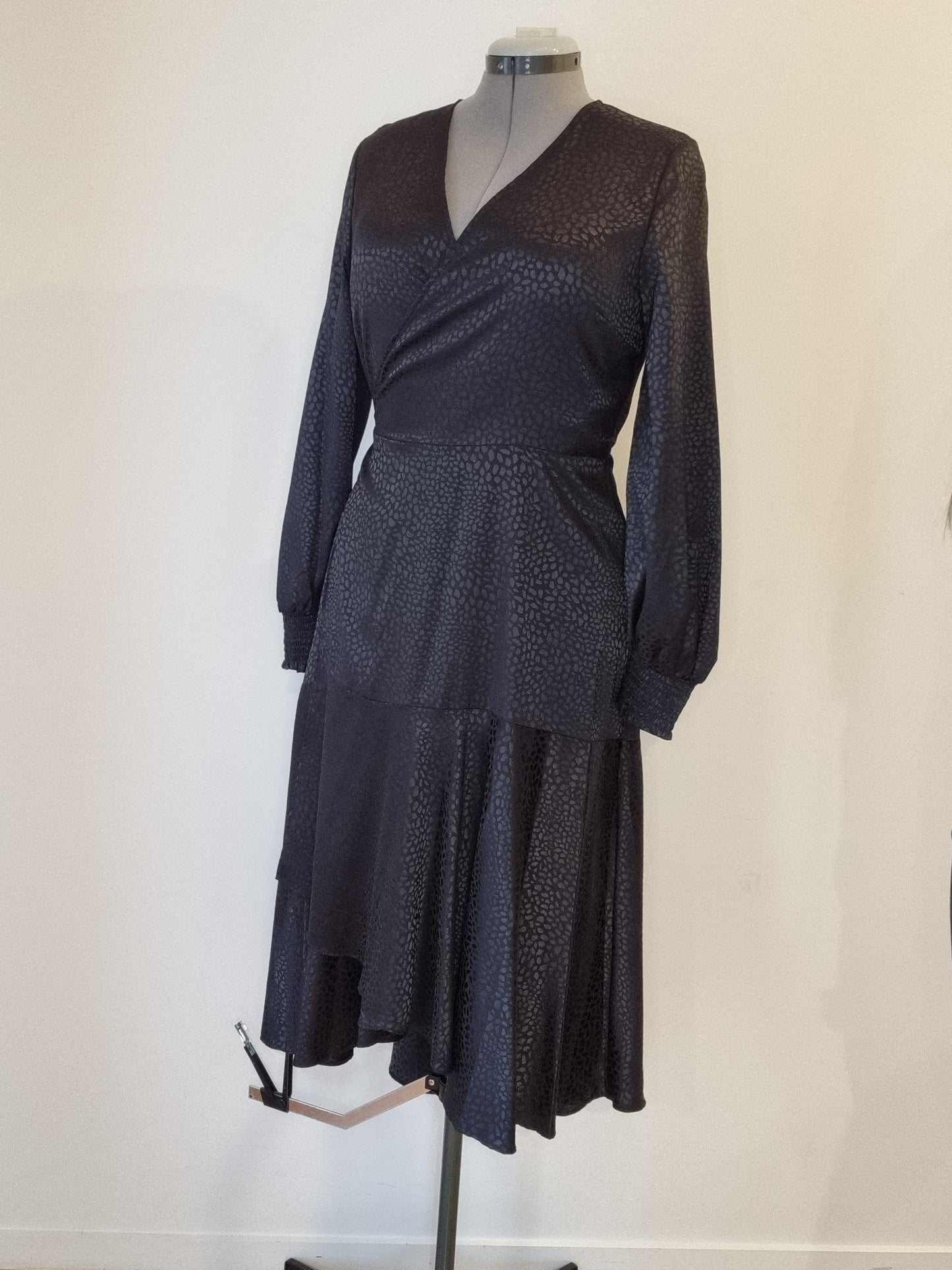 Whistle Elegant Wrap Midi Dress - Size 12