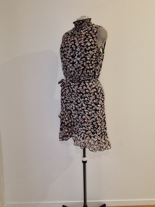 Decjuba Mock-Wrap Dress - Size 14
