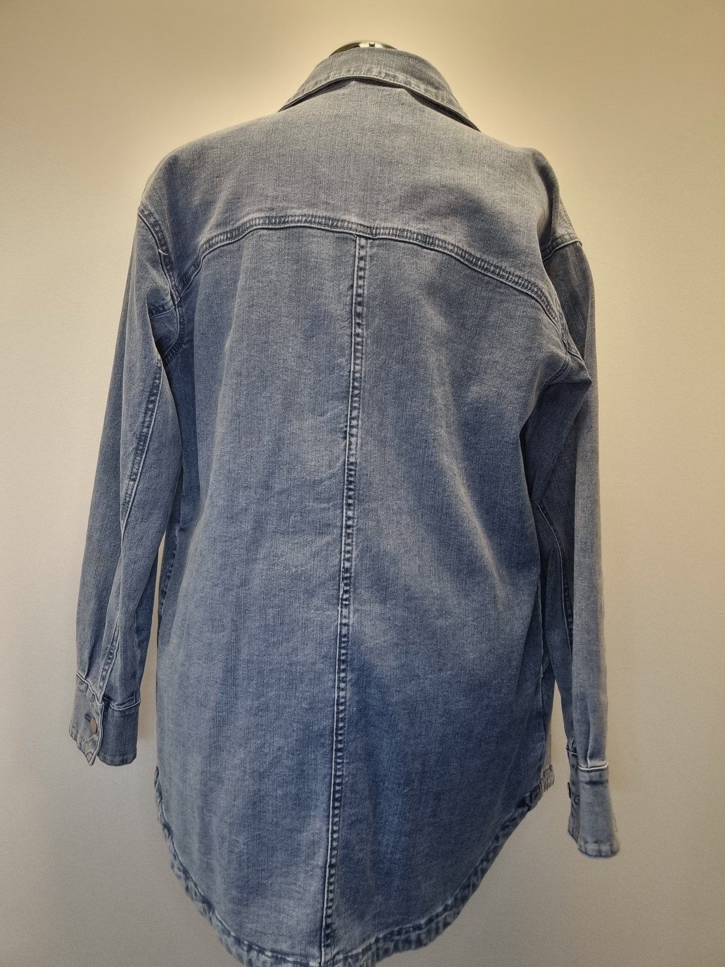 Moochi Longline Oversize Denim Jacket / Shirt - Size XS