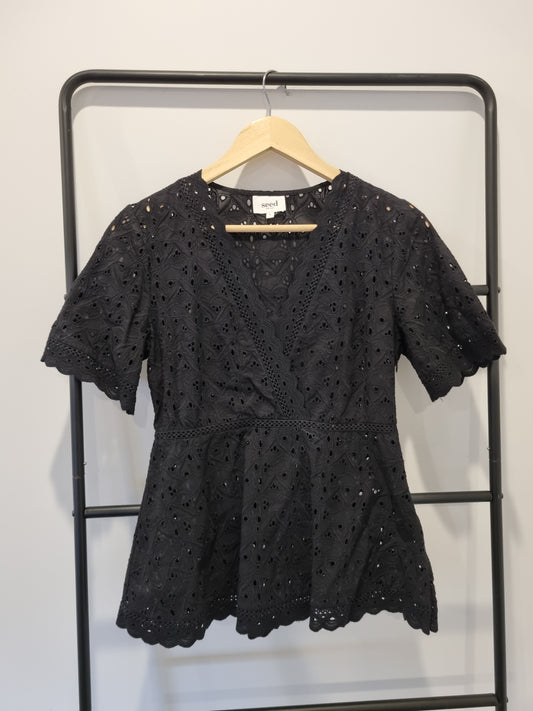 Seed Broderie Top - Size 8