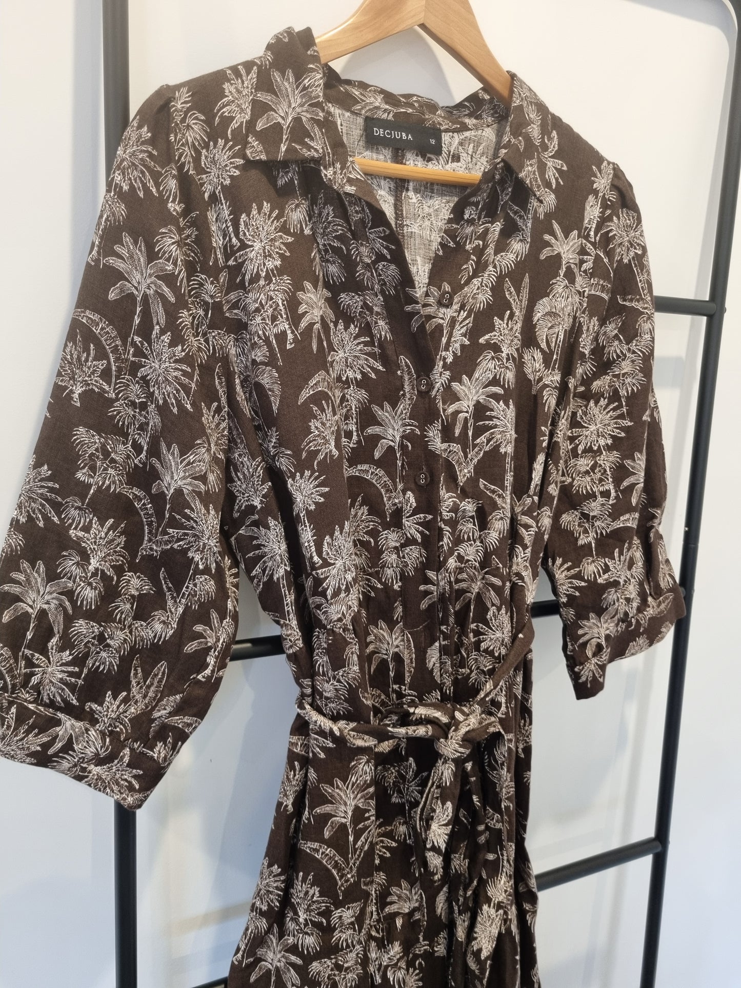 Decjuba Linen Dress - Size 12