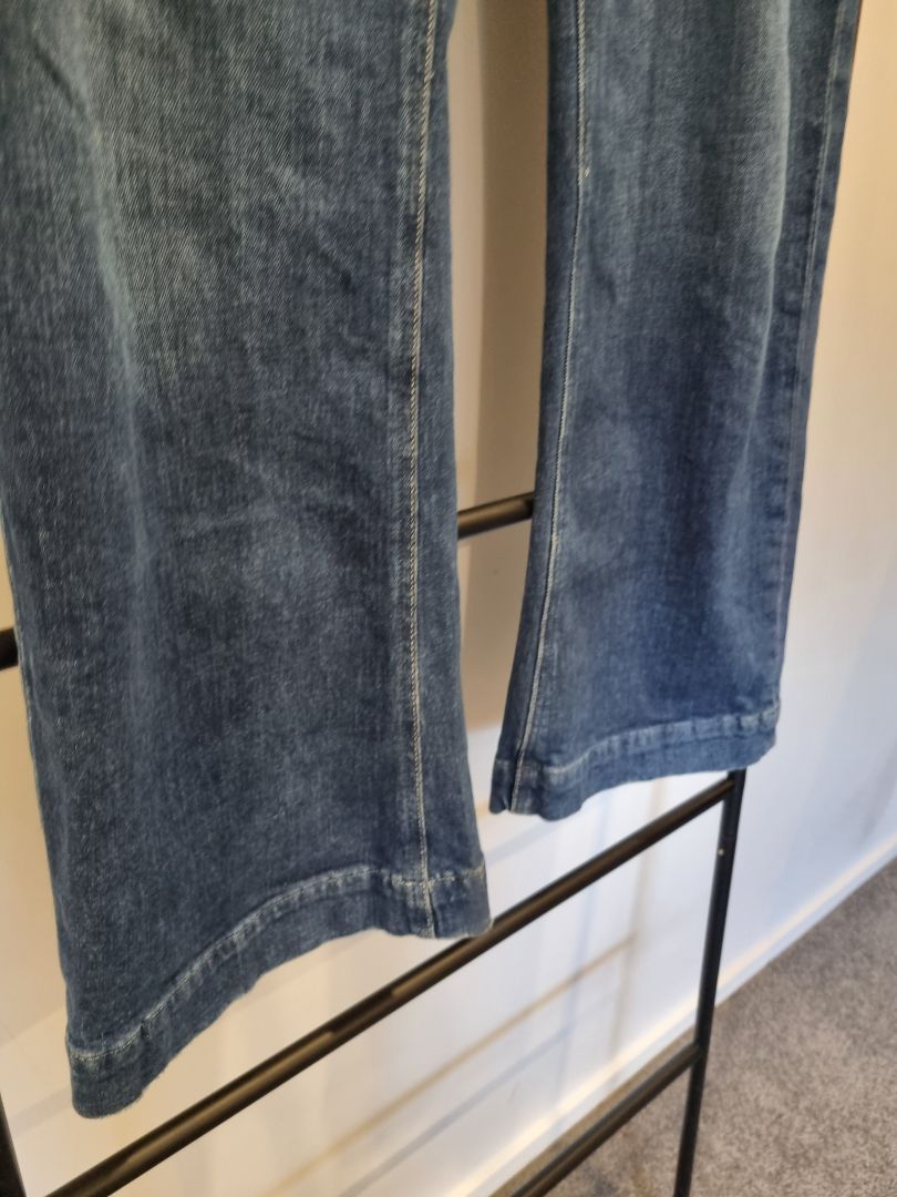 Paige Wide Leg Ankle Jeans, 14