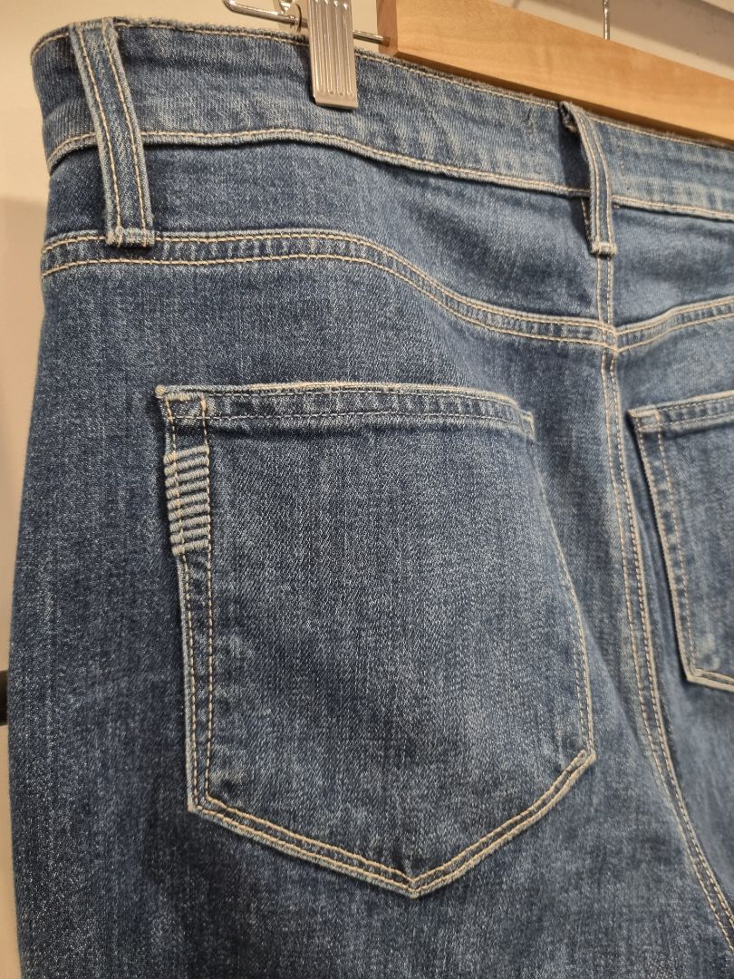 Paige Wide Leg Ankle Jeans, 14