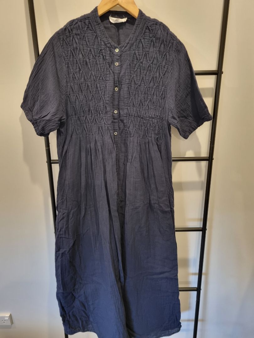 Navy Sills Dress, Size 8