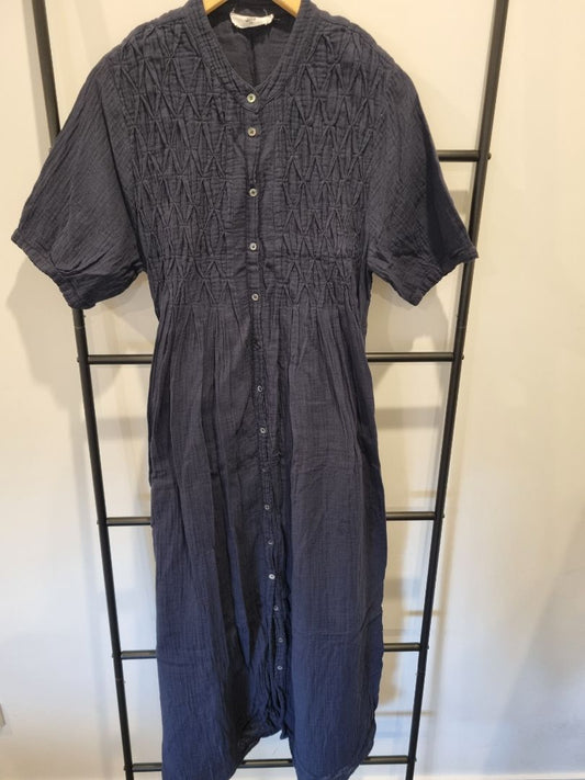 Navy Sills Dress, Size 8
