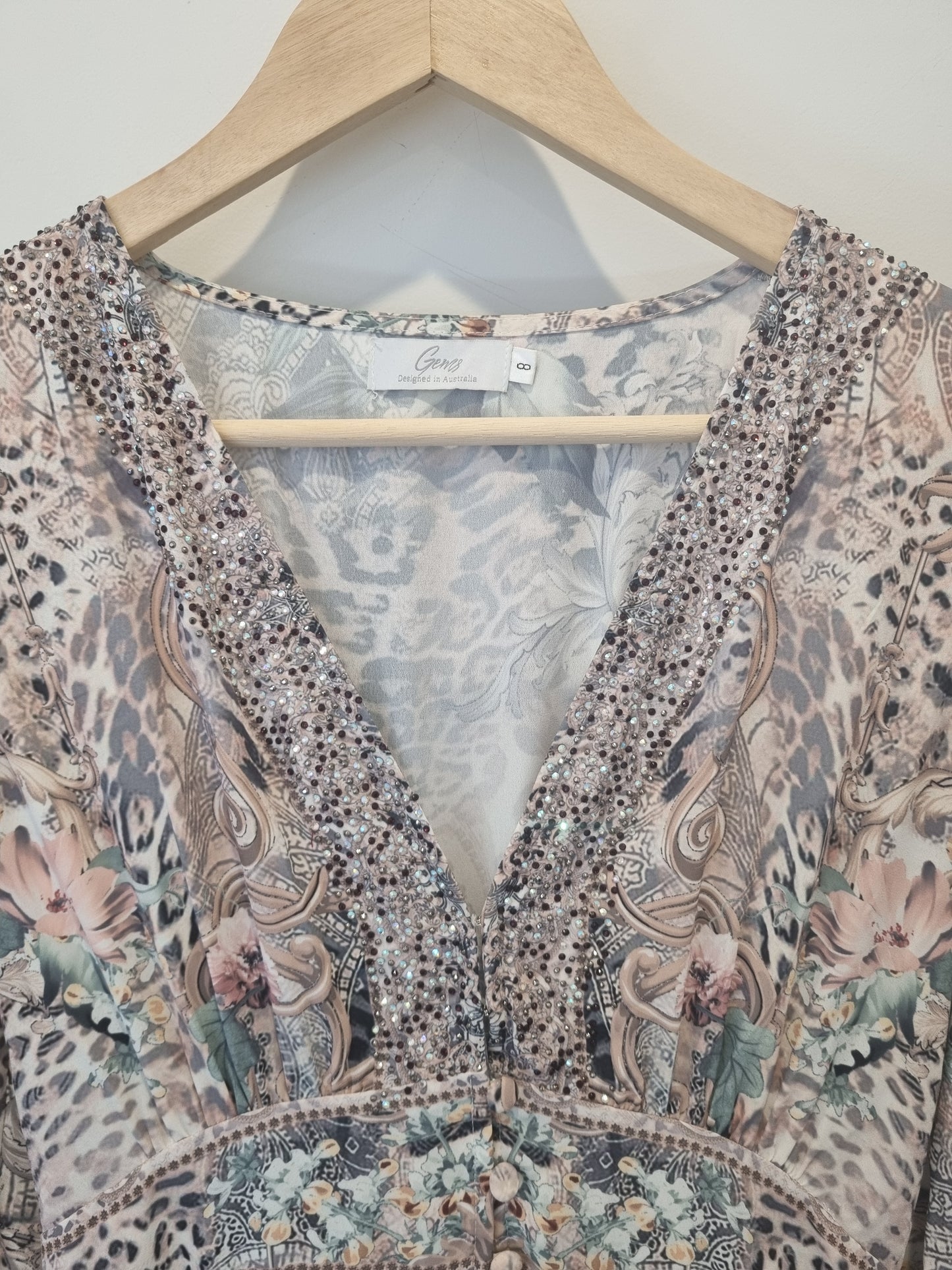 Gems Mini Dress - Size 8