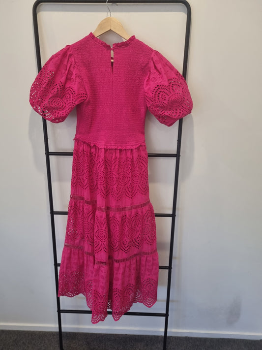 Decjuba Maxi Broderie Dress - Size 10