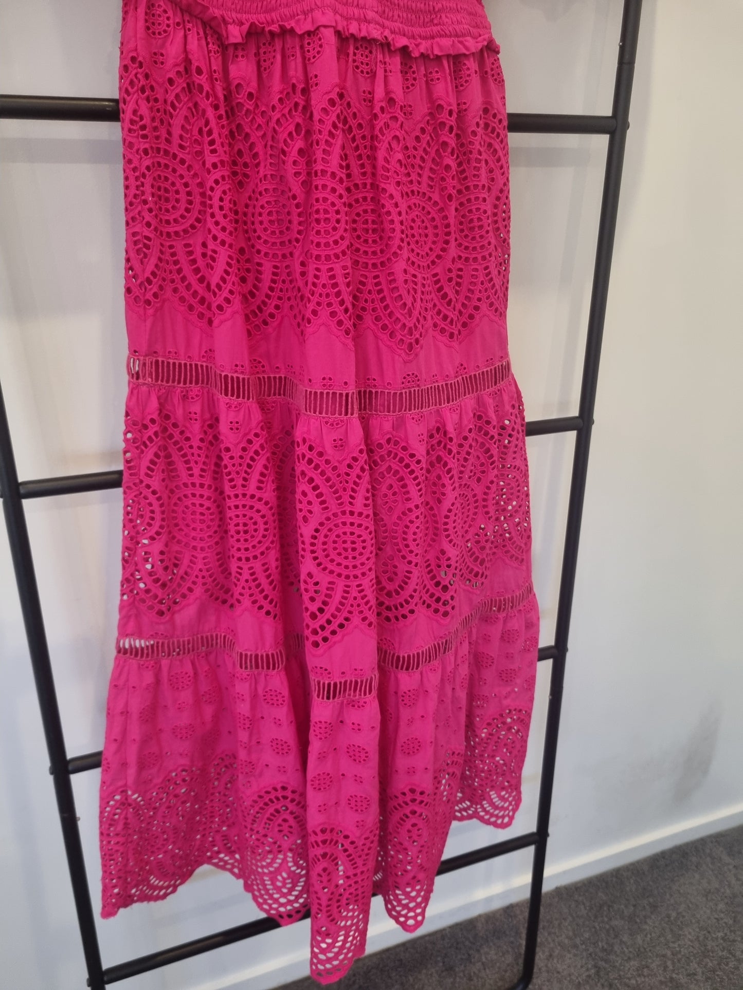Decjuba Maxi Broderie Dress - Size 10