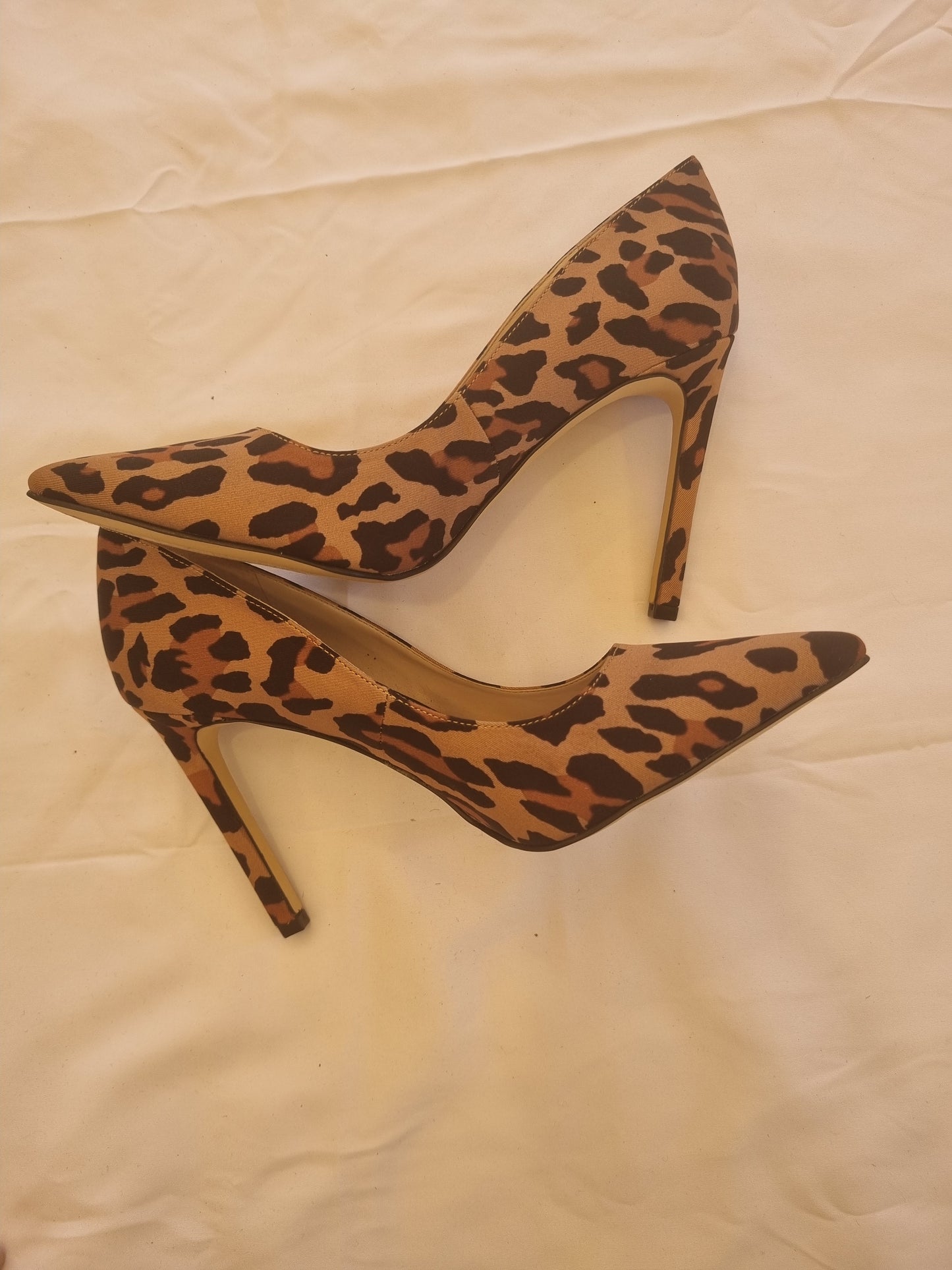Nine West Leopard Print Heels - Size 38 (Size 7.5)