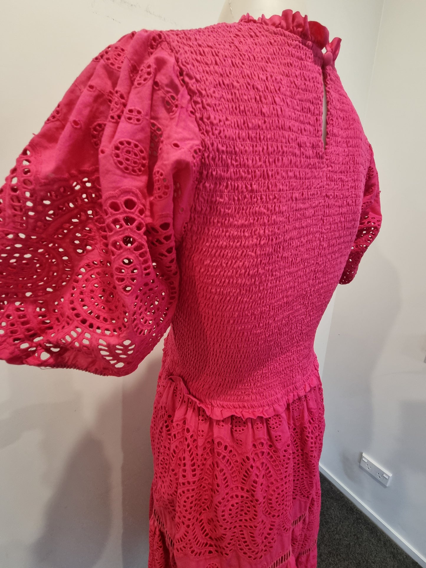 Decjuba Maxi Broderie Dress - Size 10