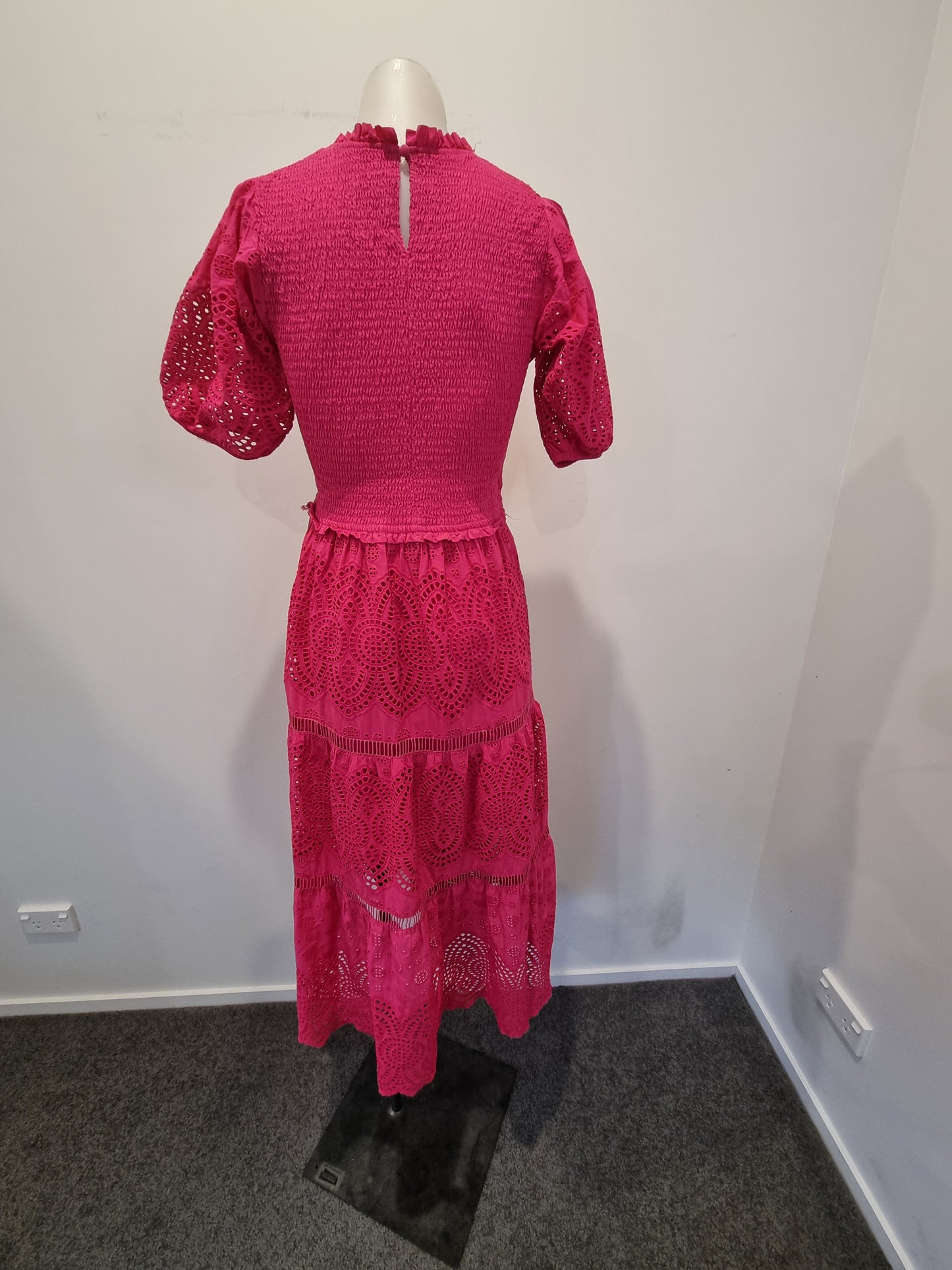 Decjuba Maxi Broderie Dress - Size 10