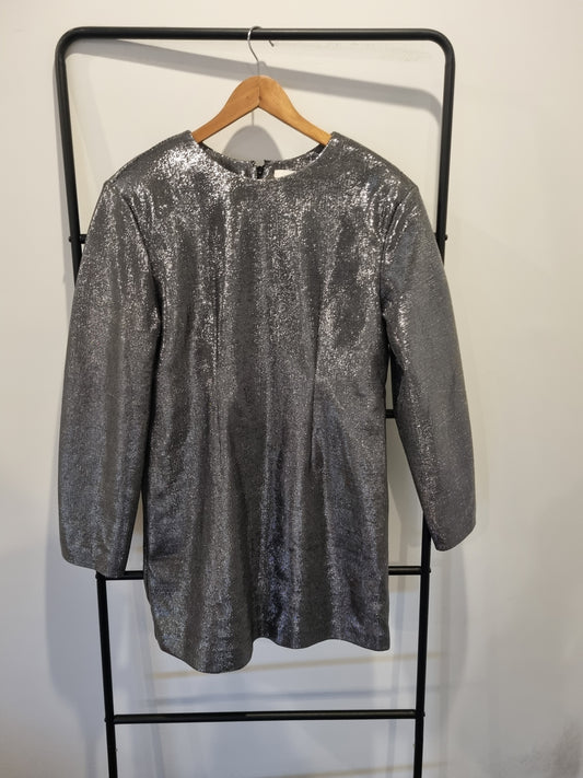 H&M Metallic Mini Dress - Size L