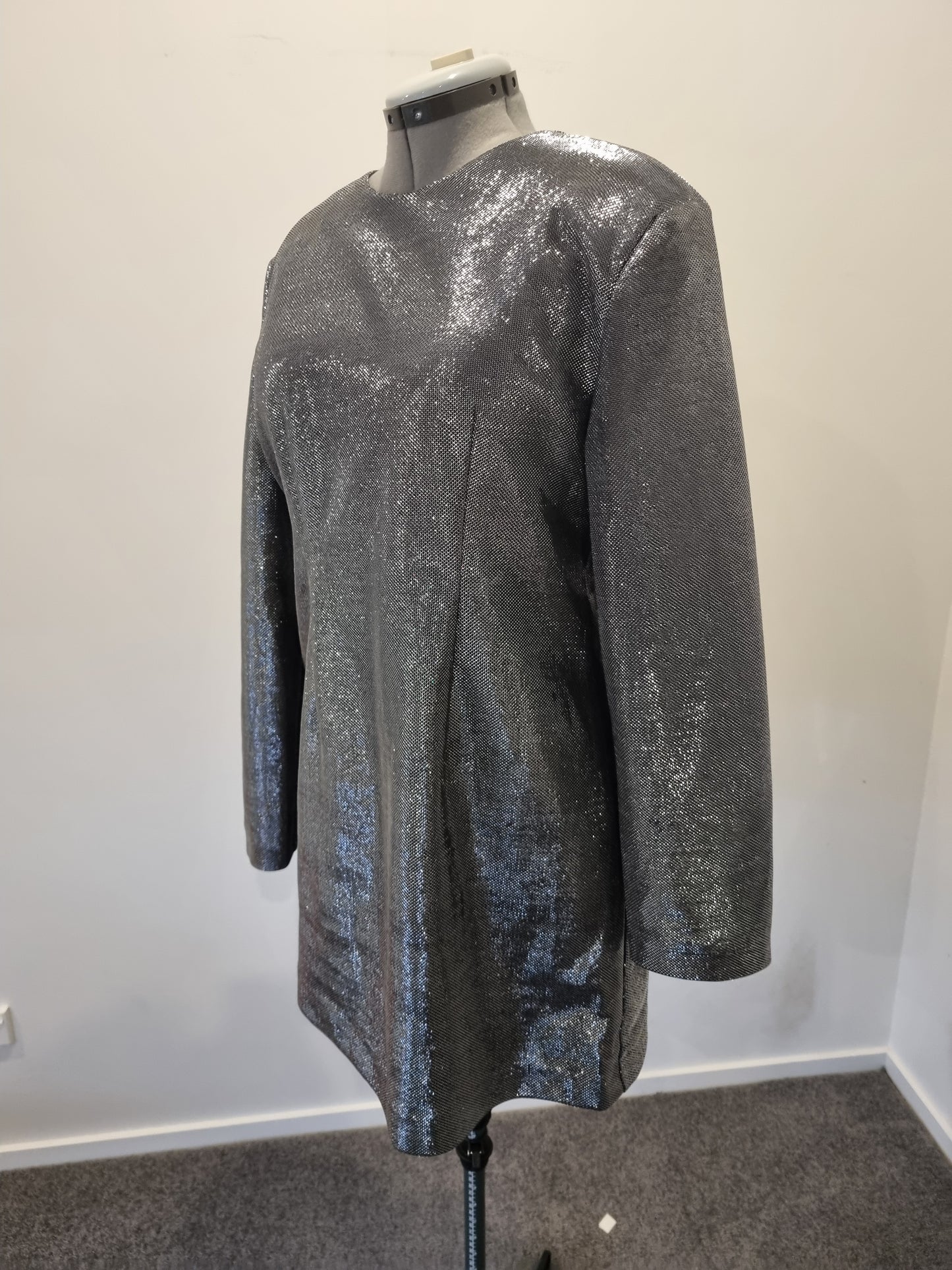 H&M Metallic Mini Dress - Size L