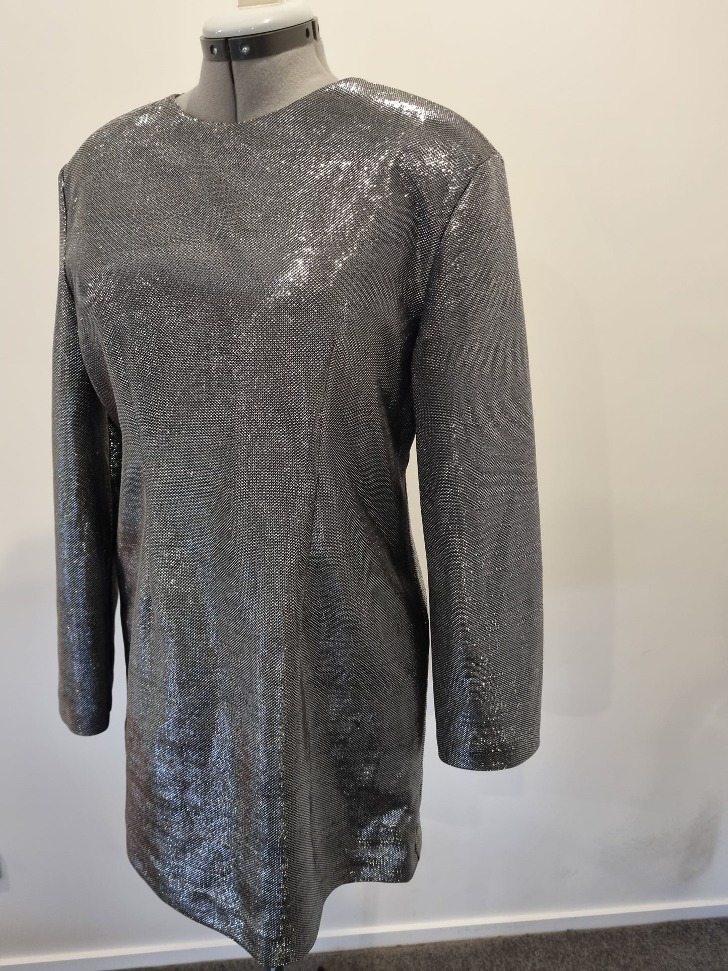 H&M Metallic Mini Dress - Size L