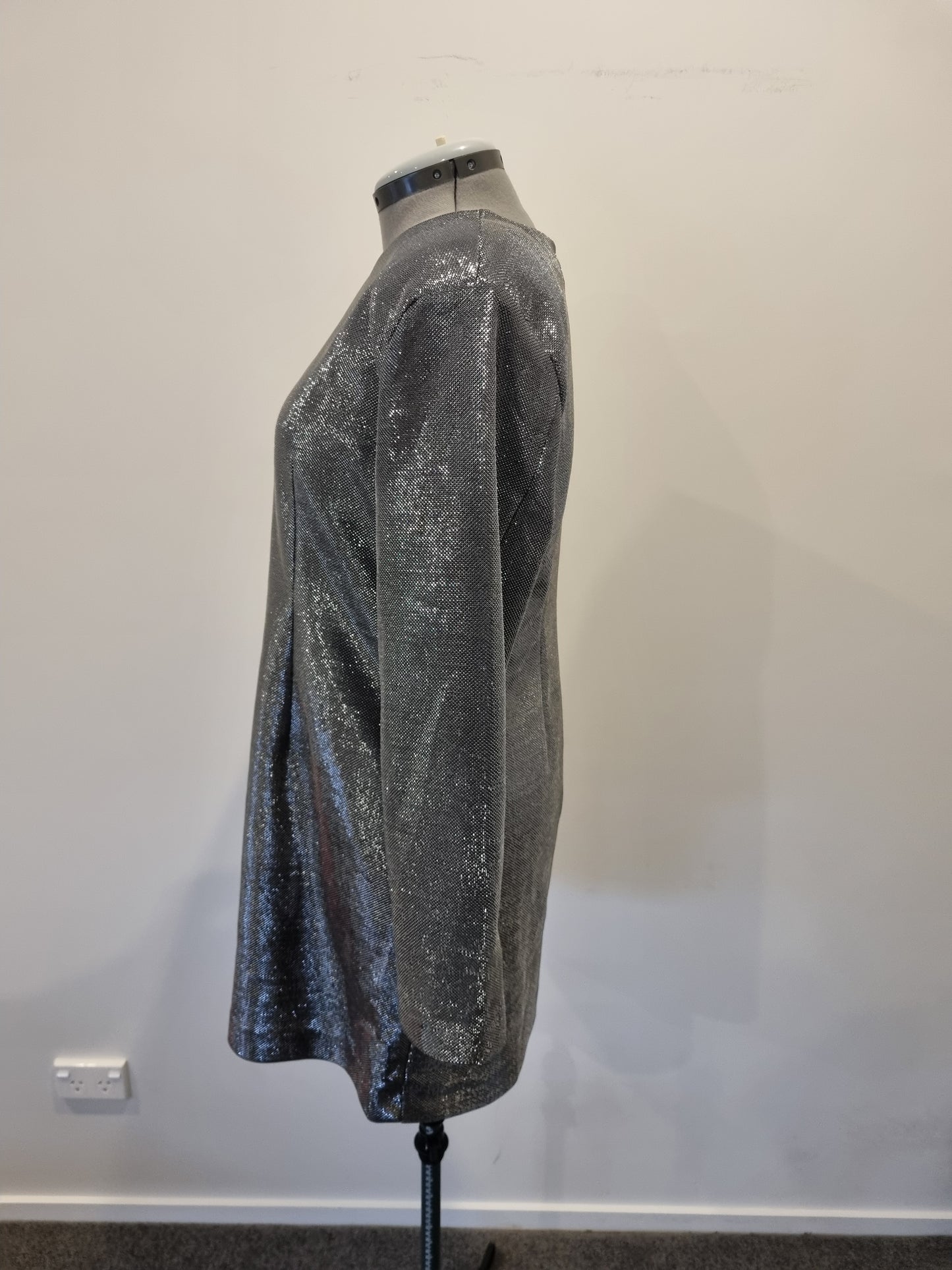H&M Metallic Mini Dress - Size L