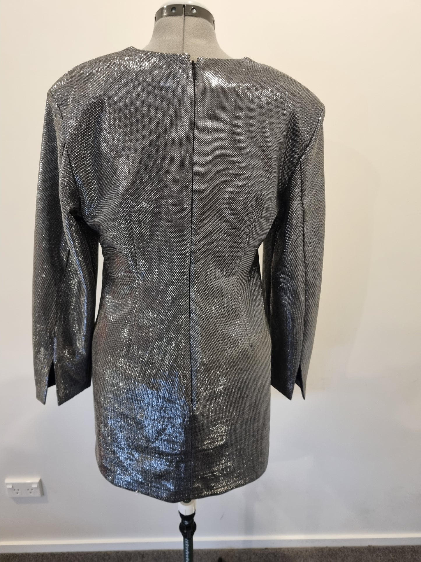 H&M Metallic Mini Dress - Size L