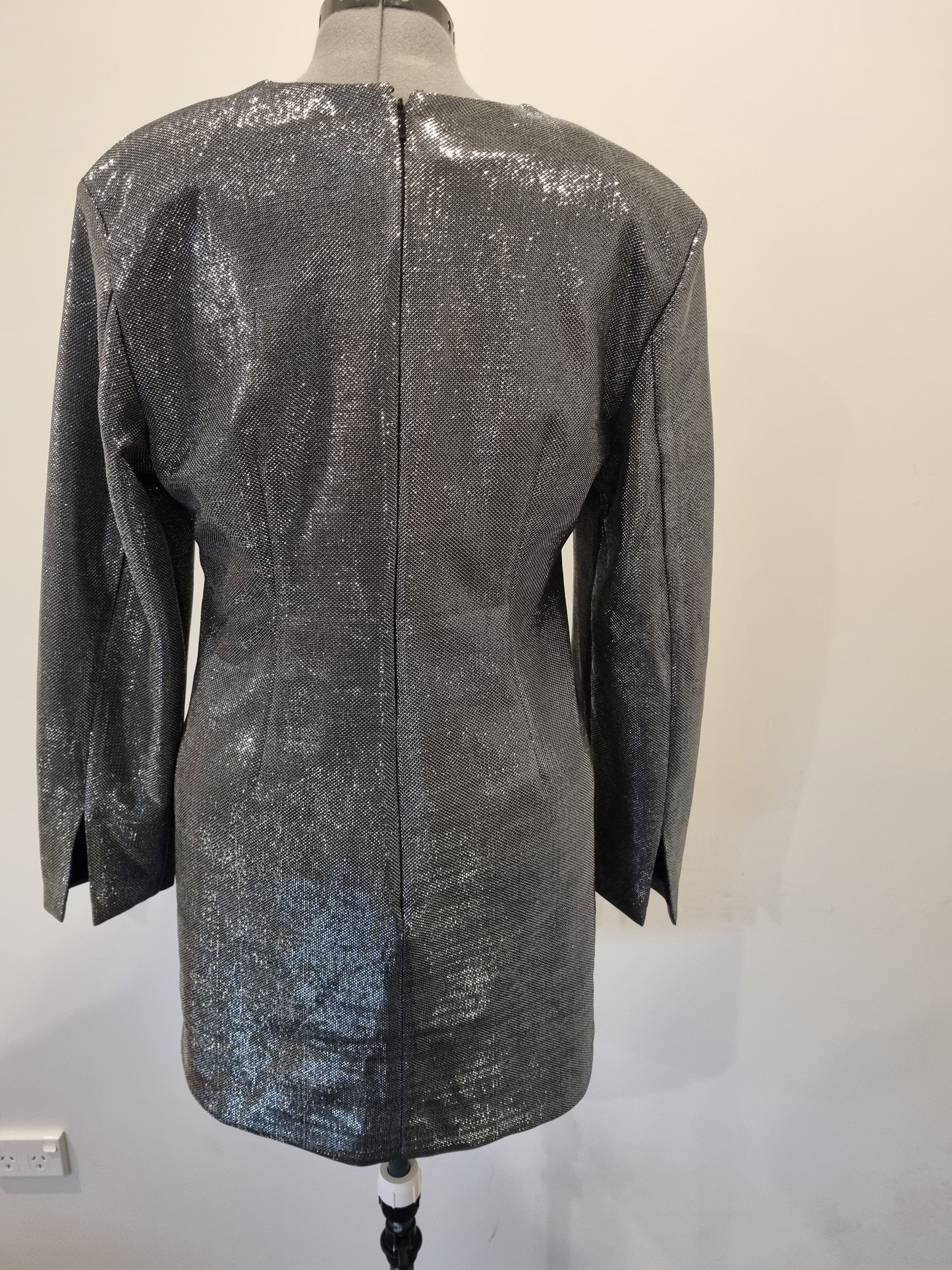 H&M Metallic Mini Dress - Size L