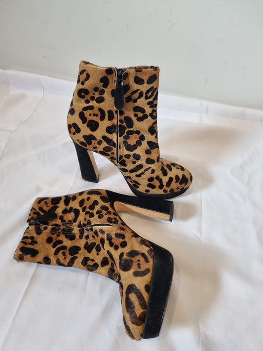 RMK Animal Print Boots - Size 38