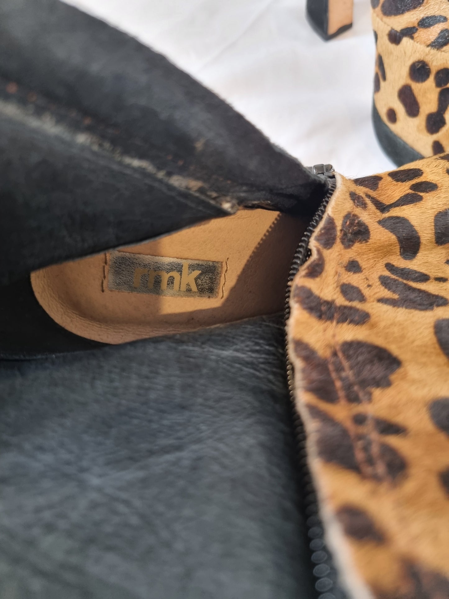 RMK Animal Print Boots - Size 38