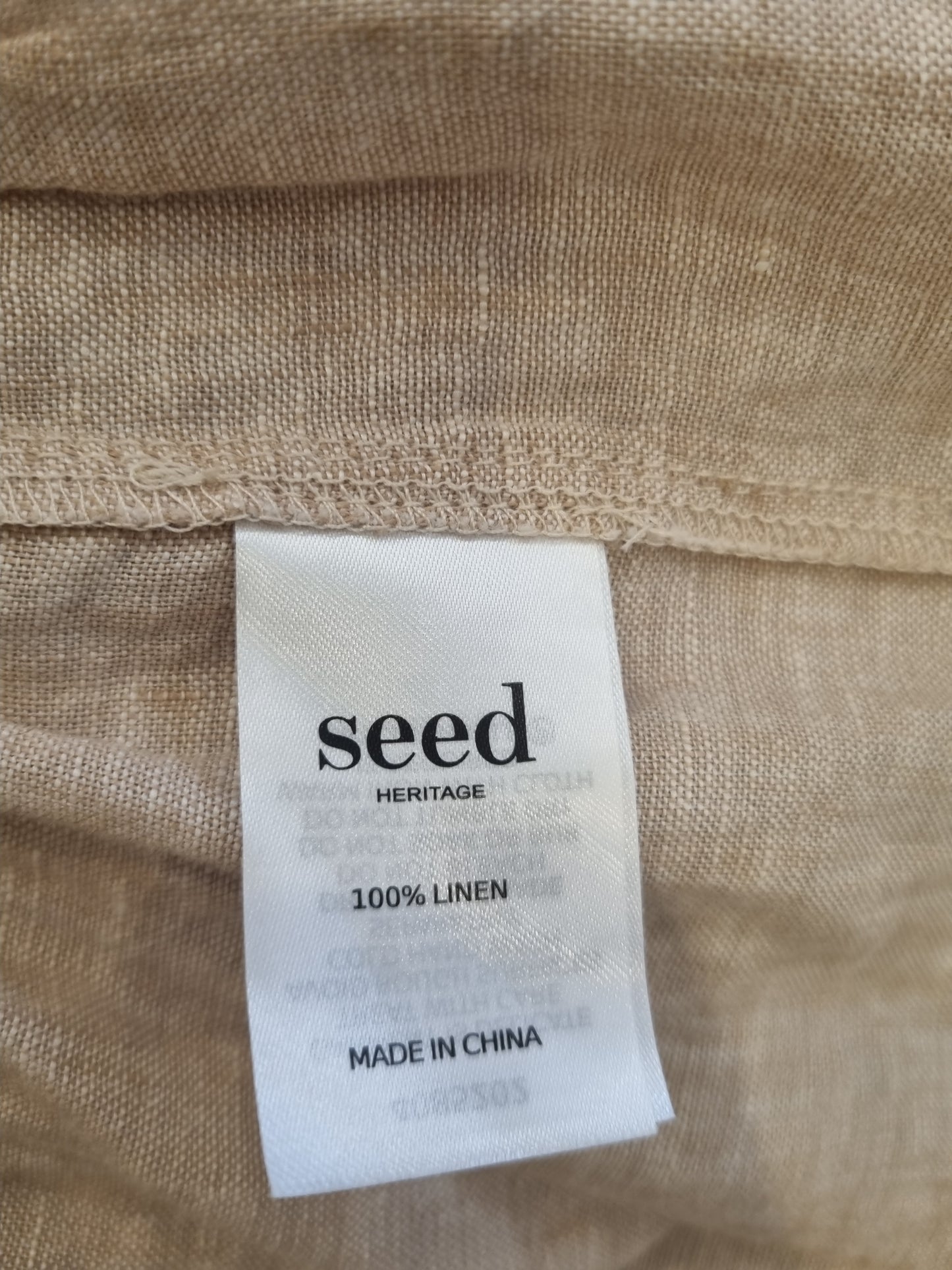 Seed Linen Mini Dress - Size 10