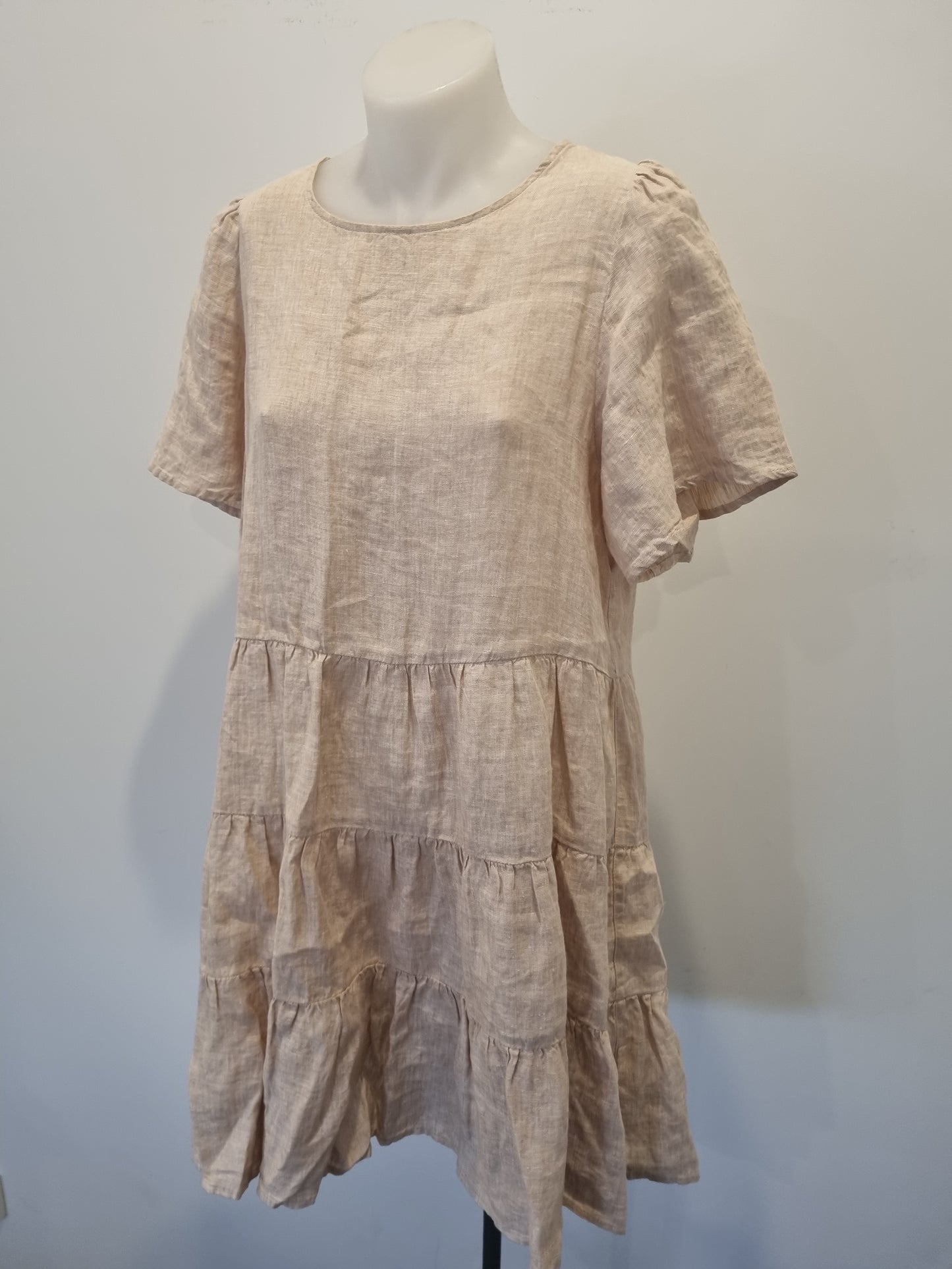 Seed Linen Mini Dress - Size 10