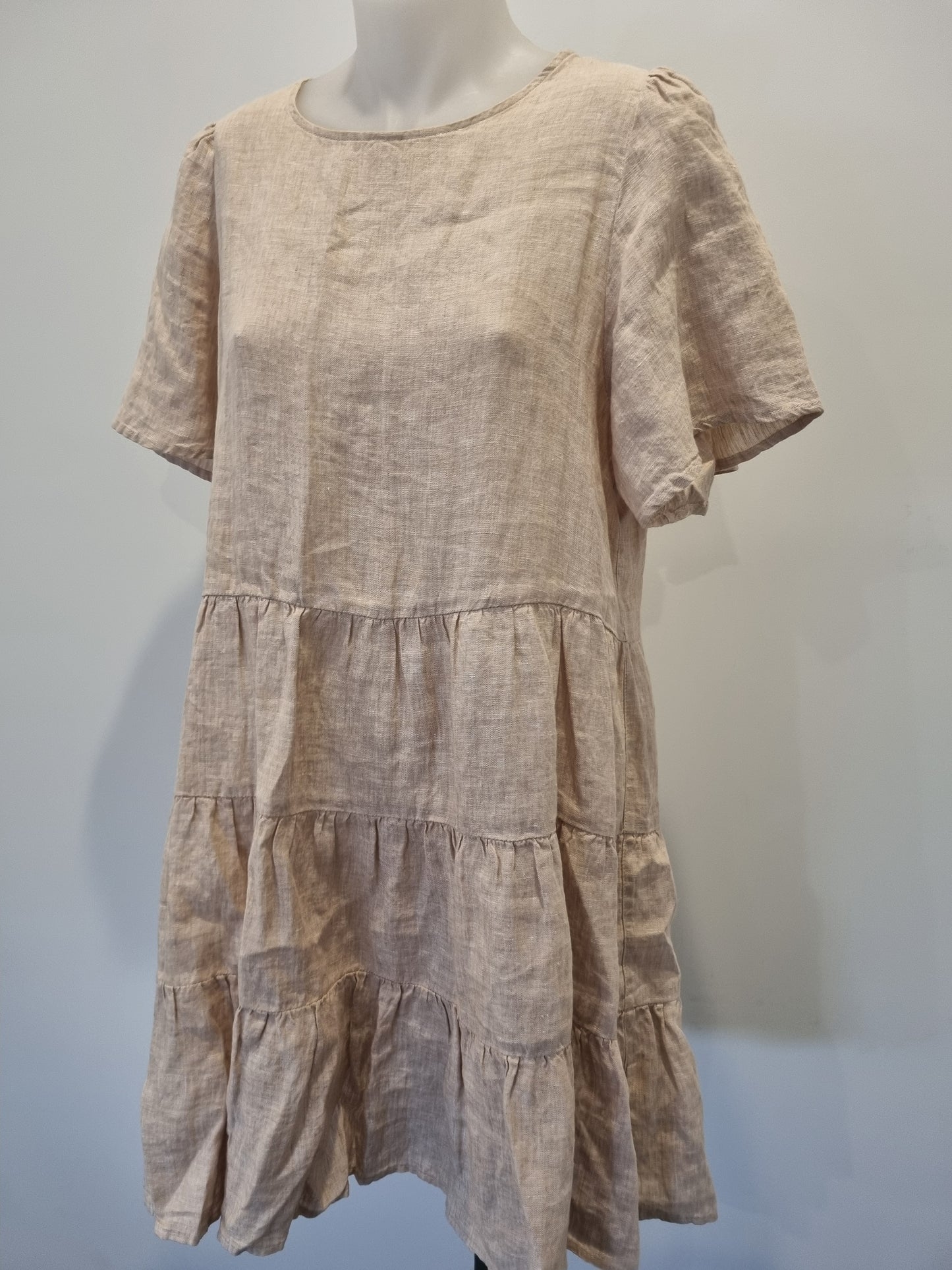 Seed Linen Mini Dress - Size 10