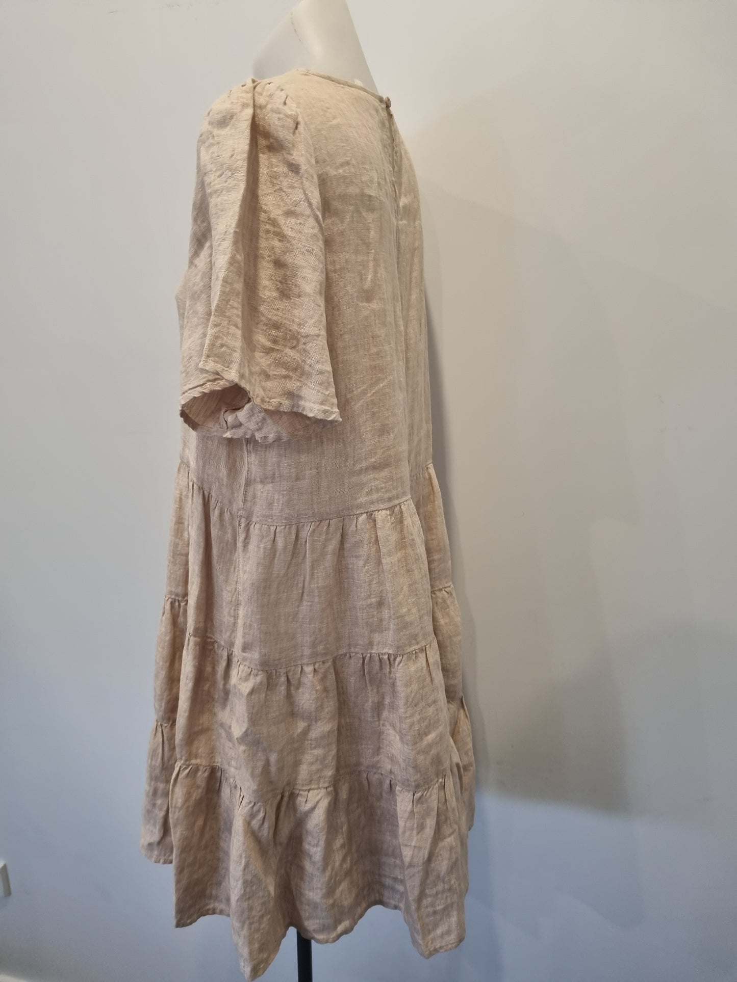 Seed Linen Mini Dress - Size 10