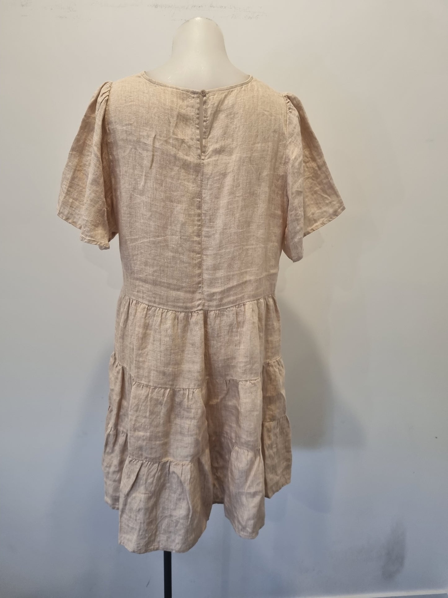 Seed Linen Mini Dress - Size 10