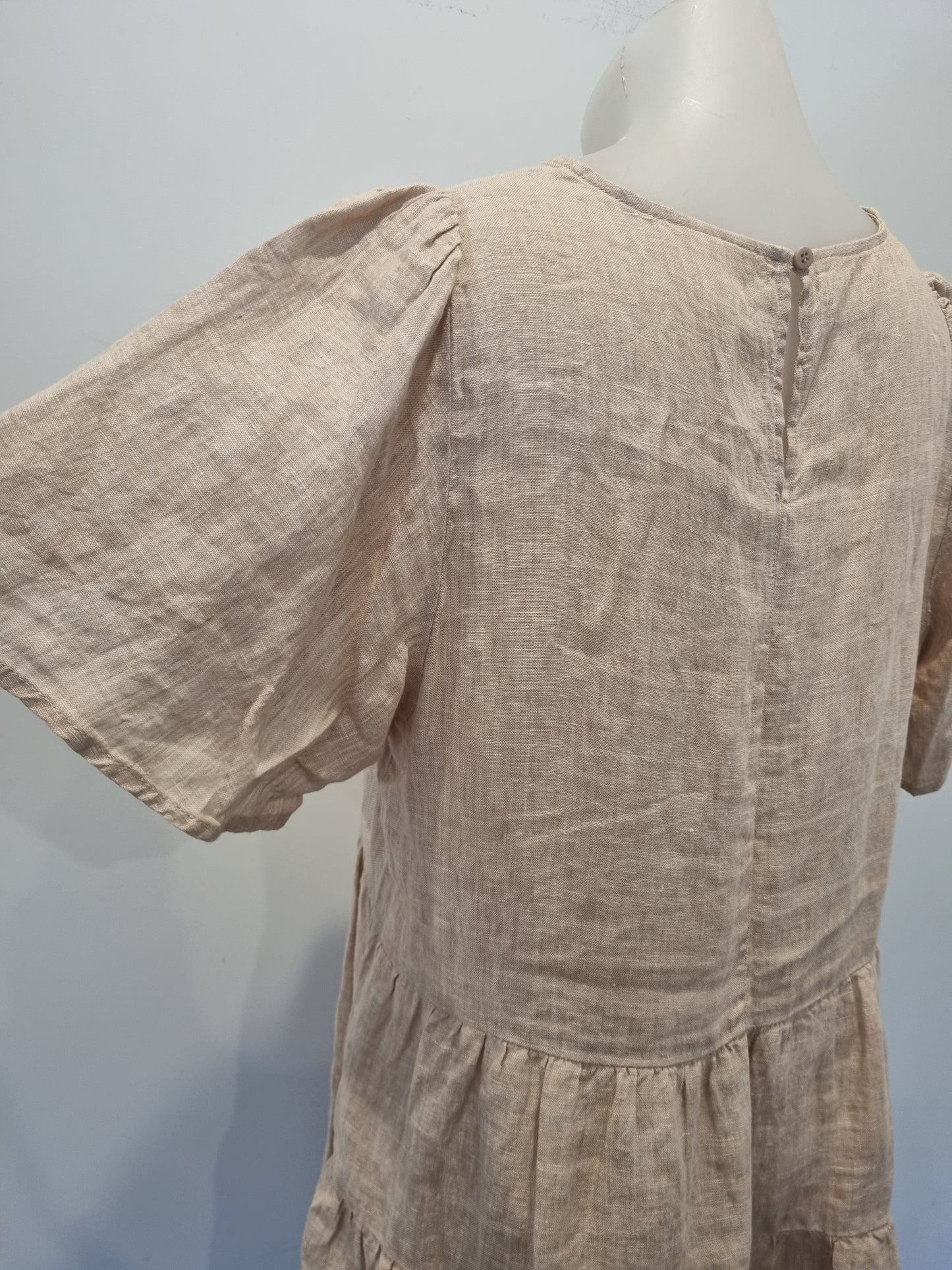 Seed Linen Mini Dress - Size 10
